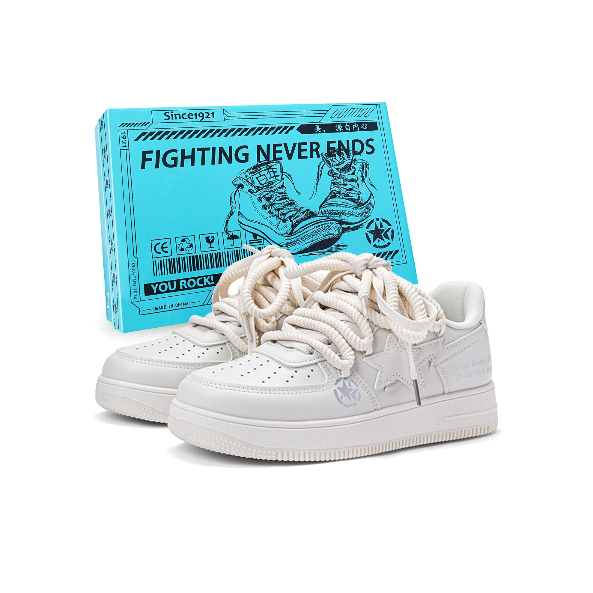 DOUBLE STAR 88 Cushioning Height Increasing Balance Slip Resistant Low Top Skateboard Shoes Unisex