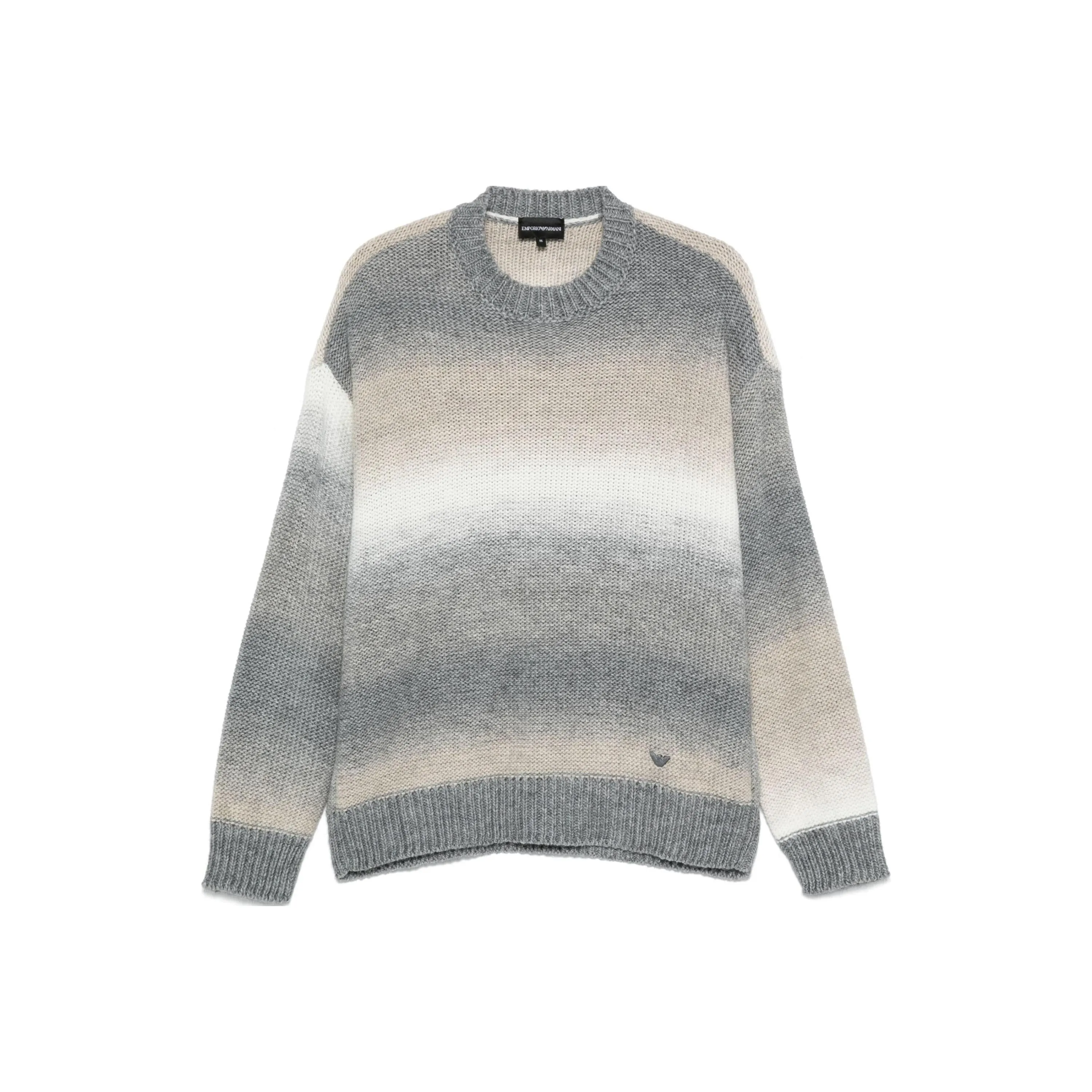 EMPORIO ARMANI FW24 Трикотаж Мужской Серый Белый