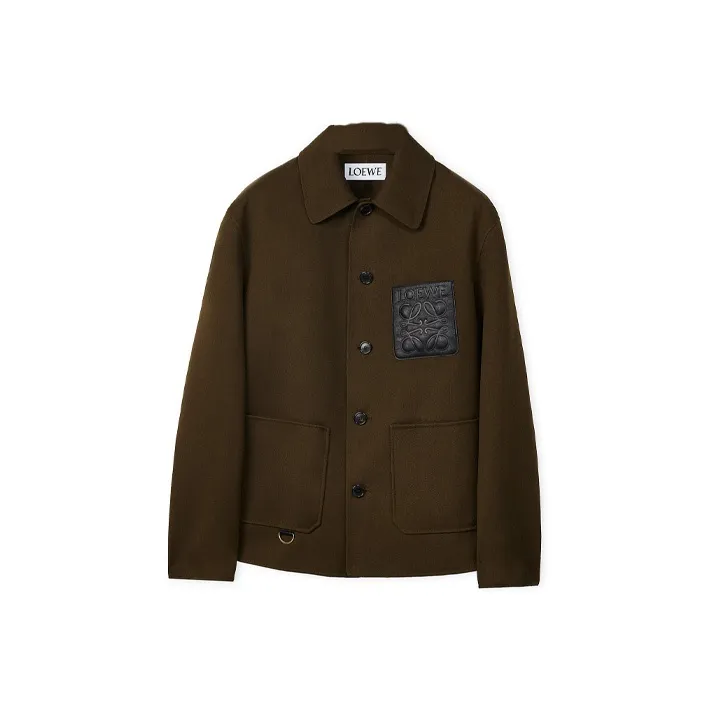 LOEWE Jacket Men's Dark Olive Green