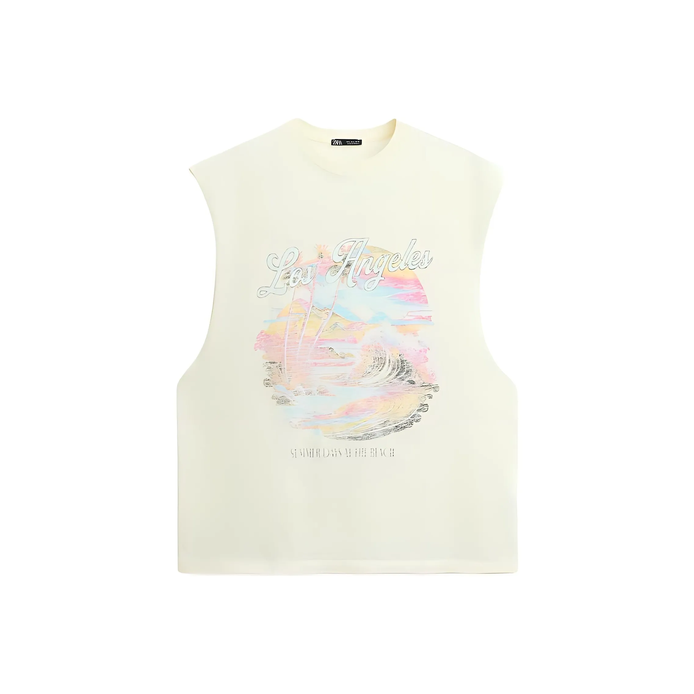 ZARA T Shirt Men's Blue Vanilla