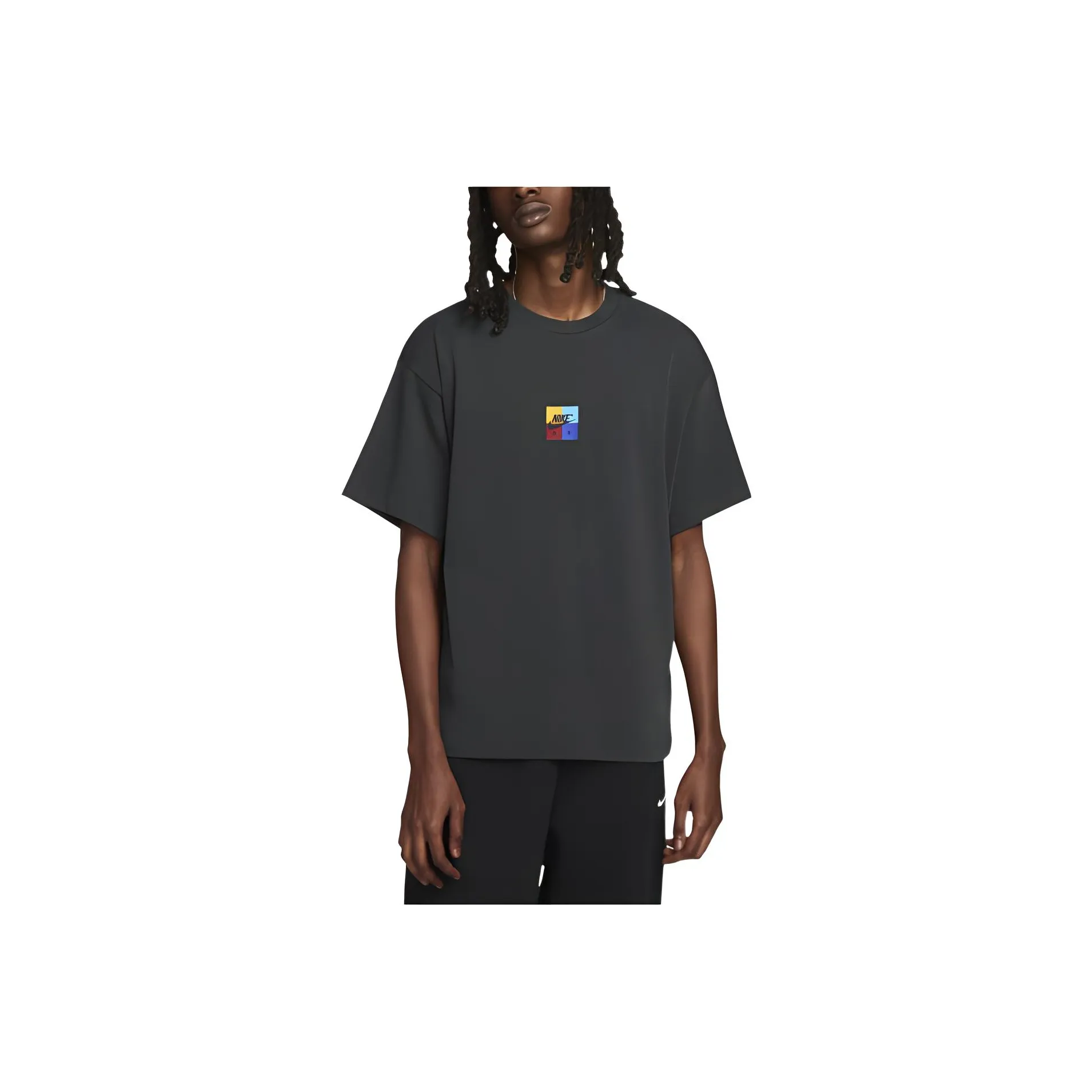 NIKE Серый черный Унисекс Футболка