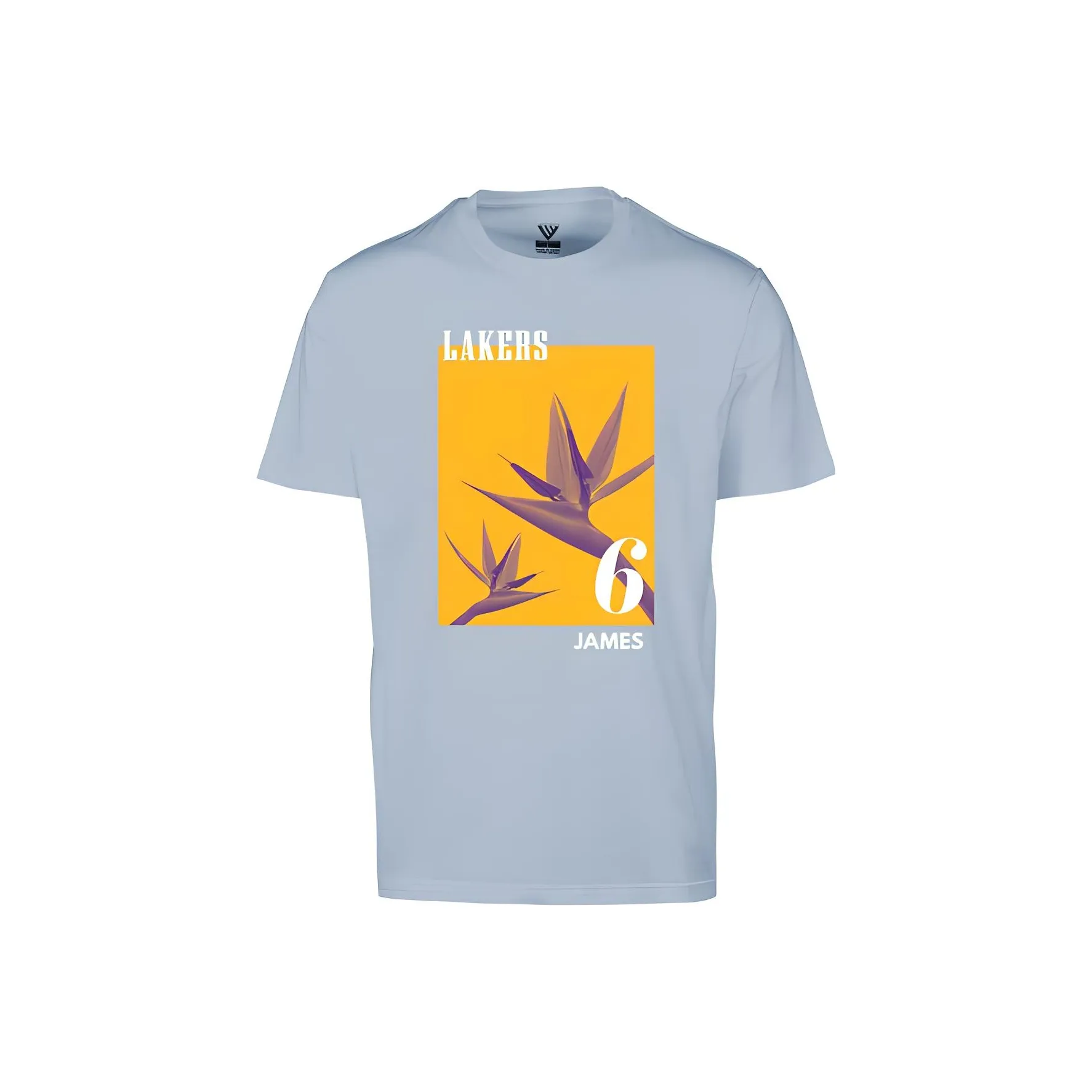 NBA Lakers Team James T-Shirt Мужская Пыльно-синяя