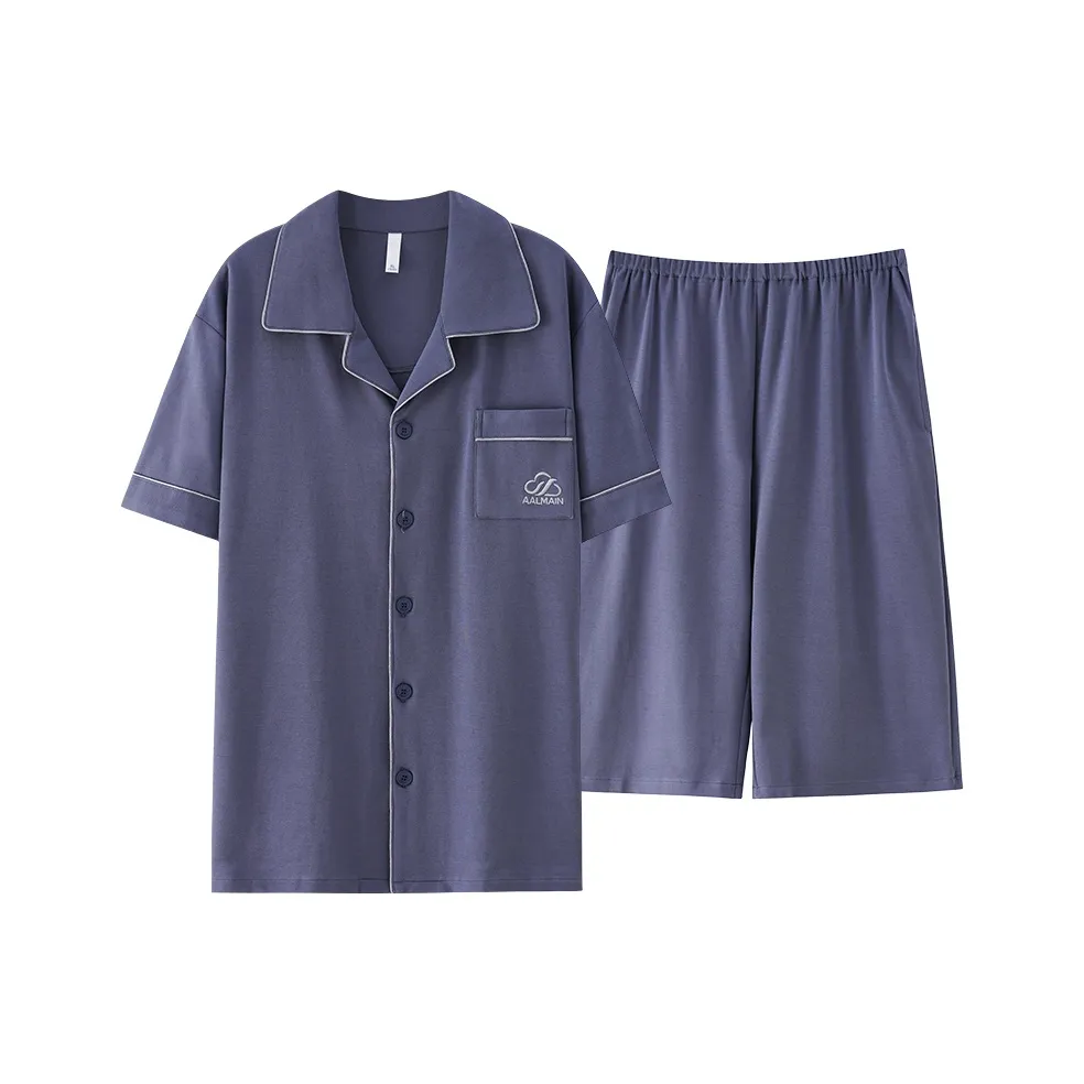 MIIOW Cool One Summer Series Пижамный комплект Мужской Темно-синий