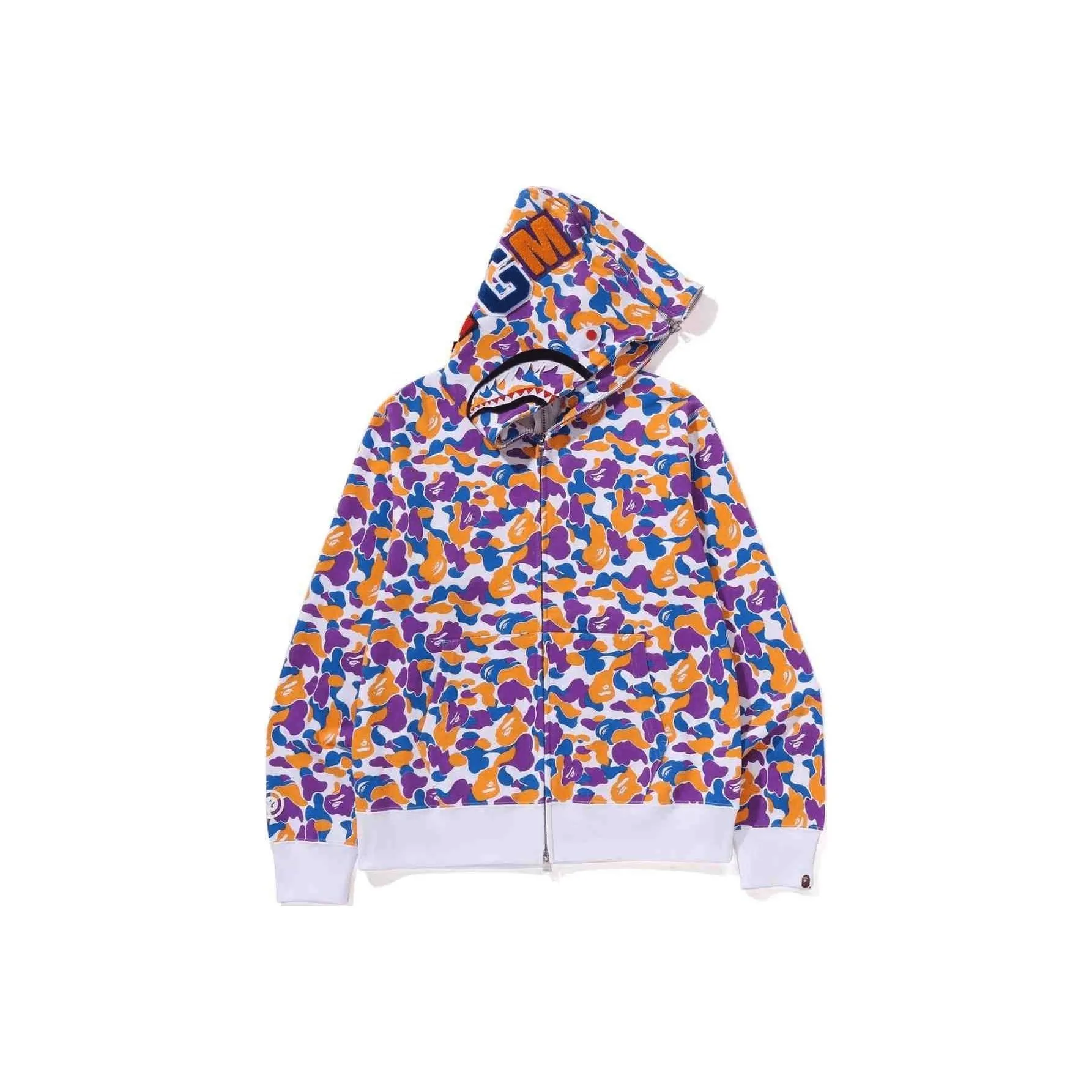 Bape La Store 5th Anniversary La Camo Shark Full Zip Hoodie