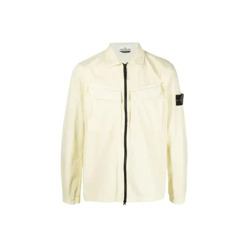 STONE ISLAND Желтые Мужские Куртки