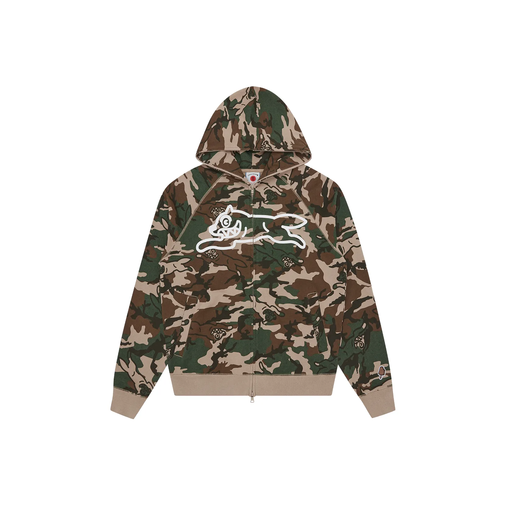 Ice Cream Camouflage print Hoodie