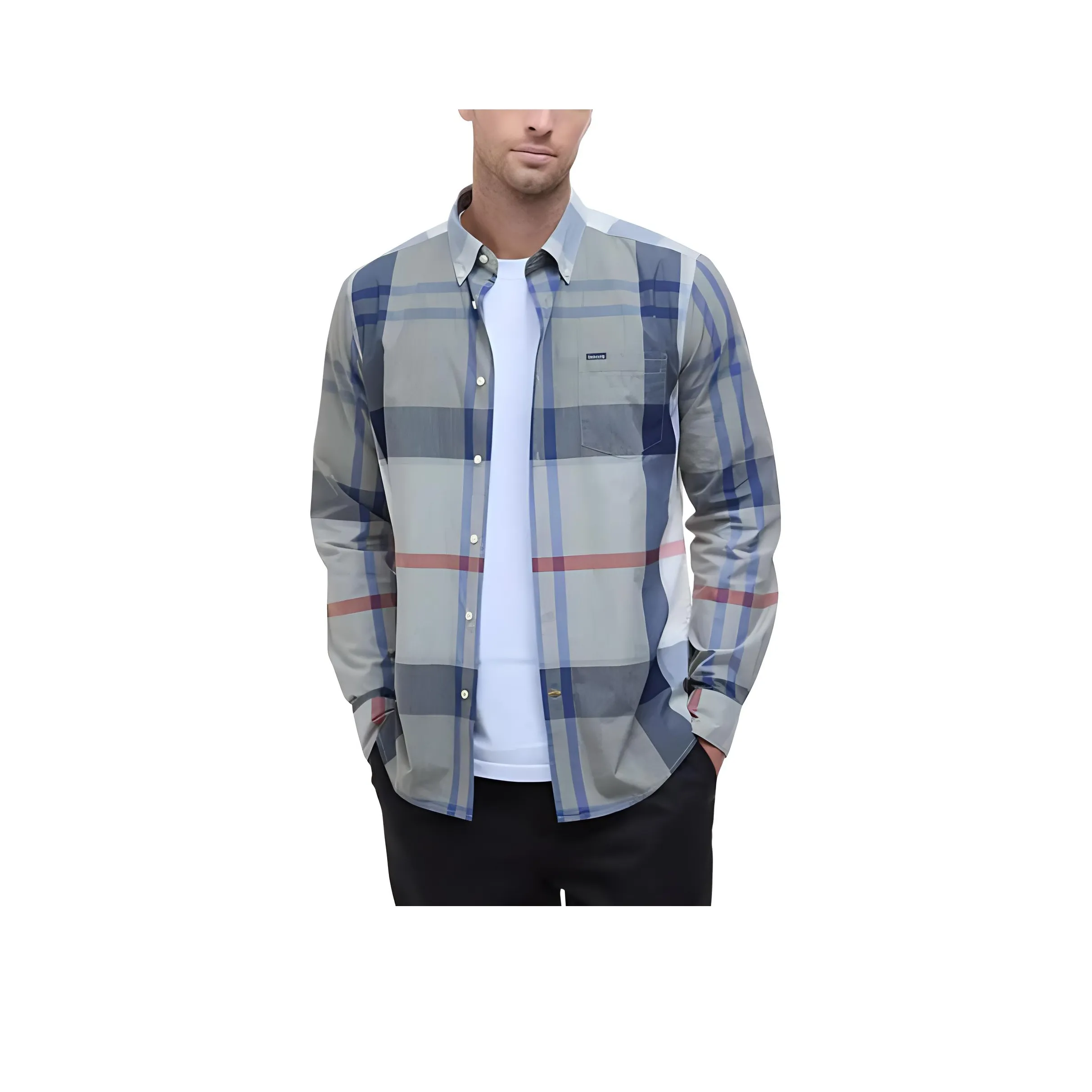 BARBOUR Shirts Men Blue