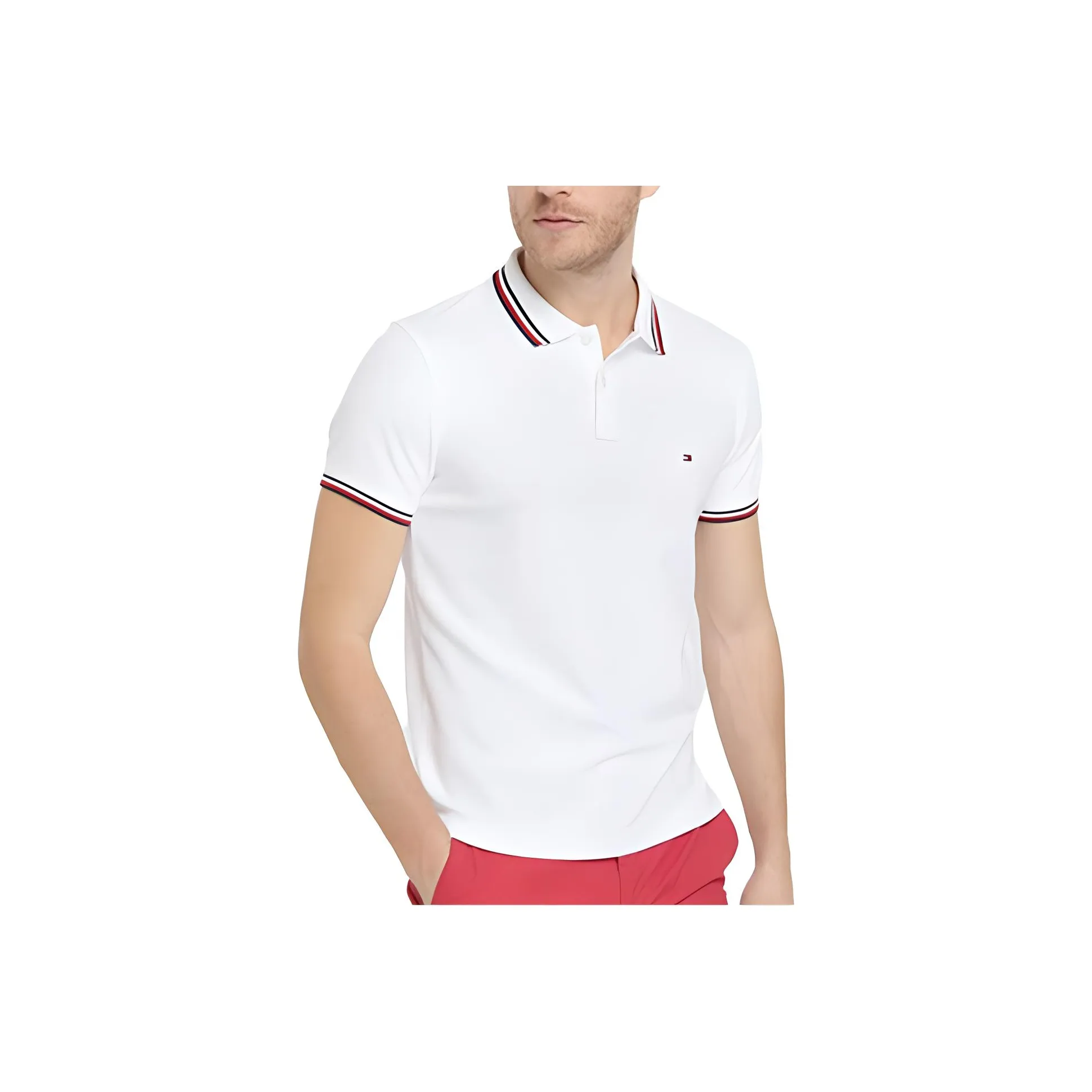 Tommy Hilfiger Белая Мужская T-рубашка