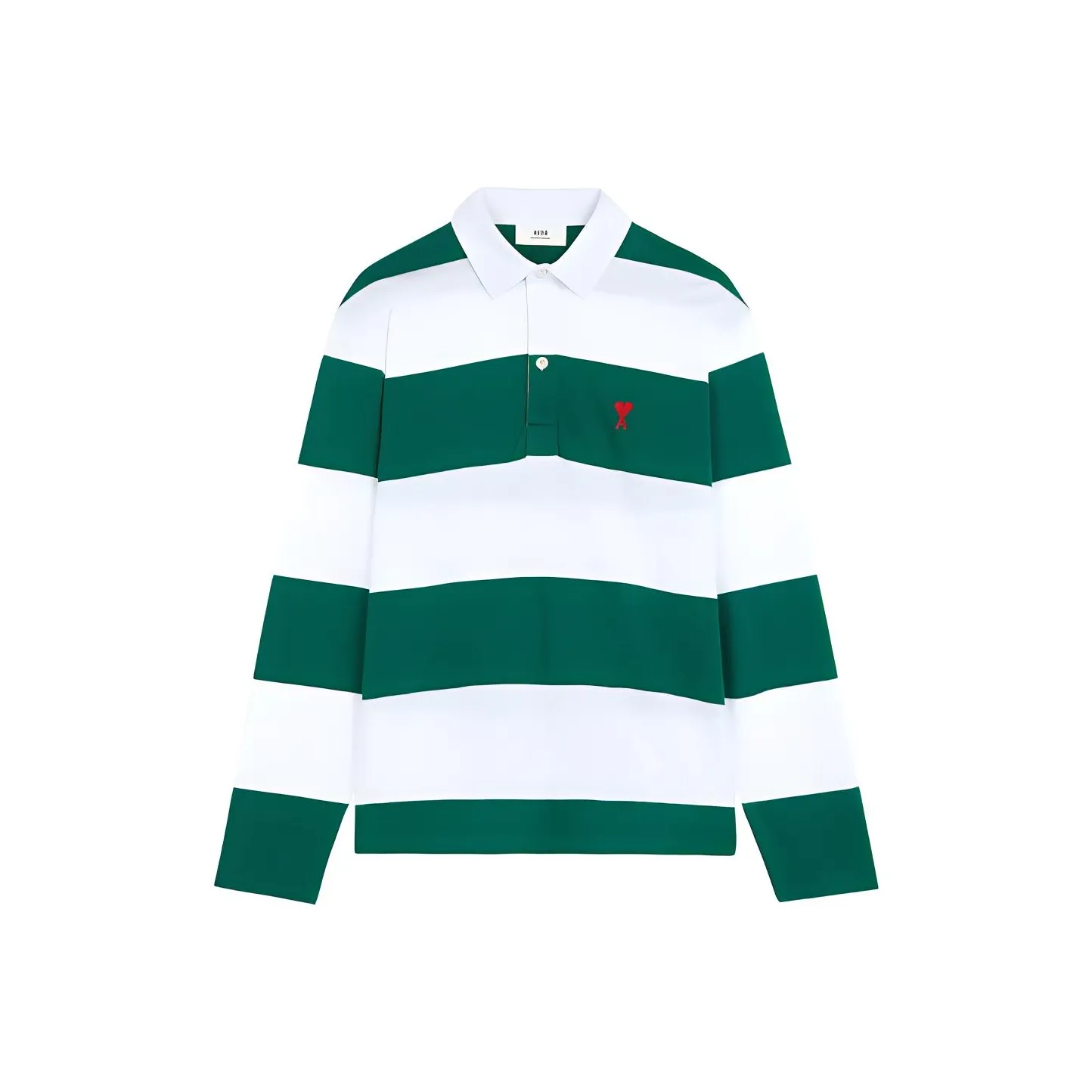 AMIPARIS Polo Shirts Men's White Green Multicolor