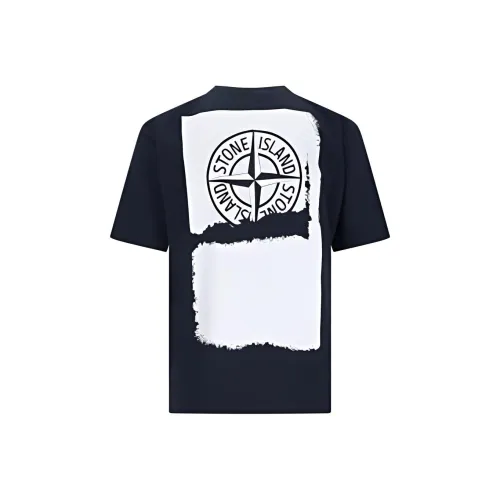 STONE ISLAND Мужские рубашки морского синего цвета