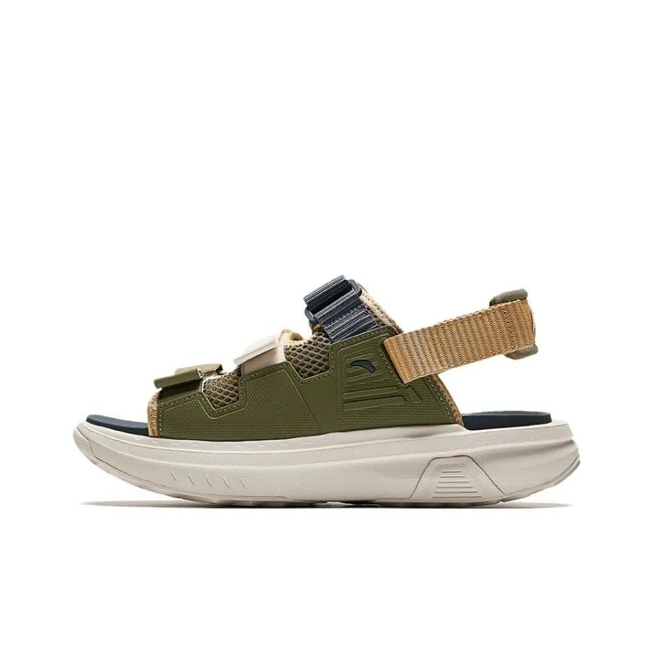 ANTA Пляжные сандалии, зеленый, мужской