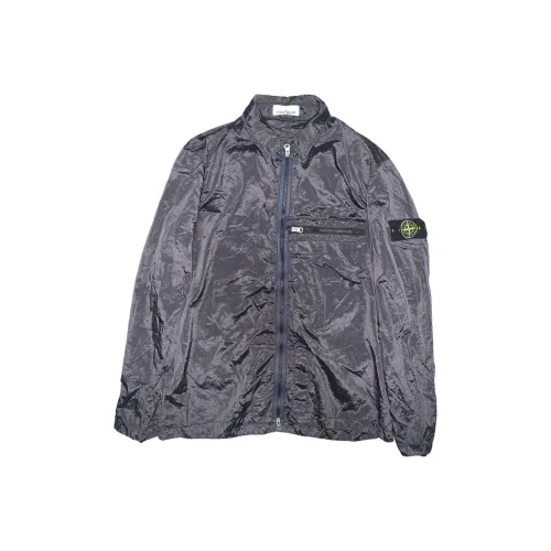 STONE ISLAND Угольно-серый Мужские Куртки