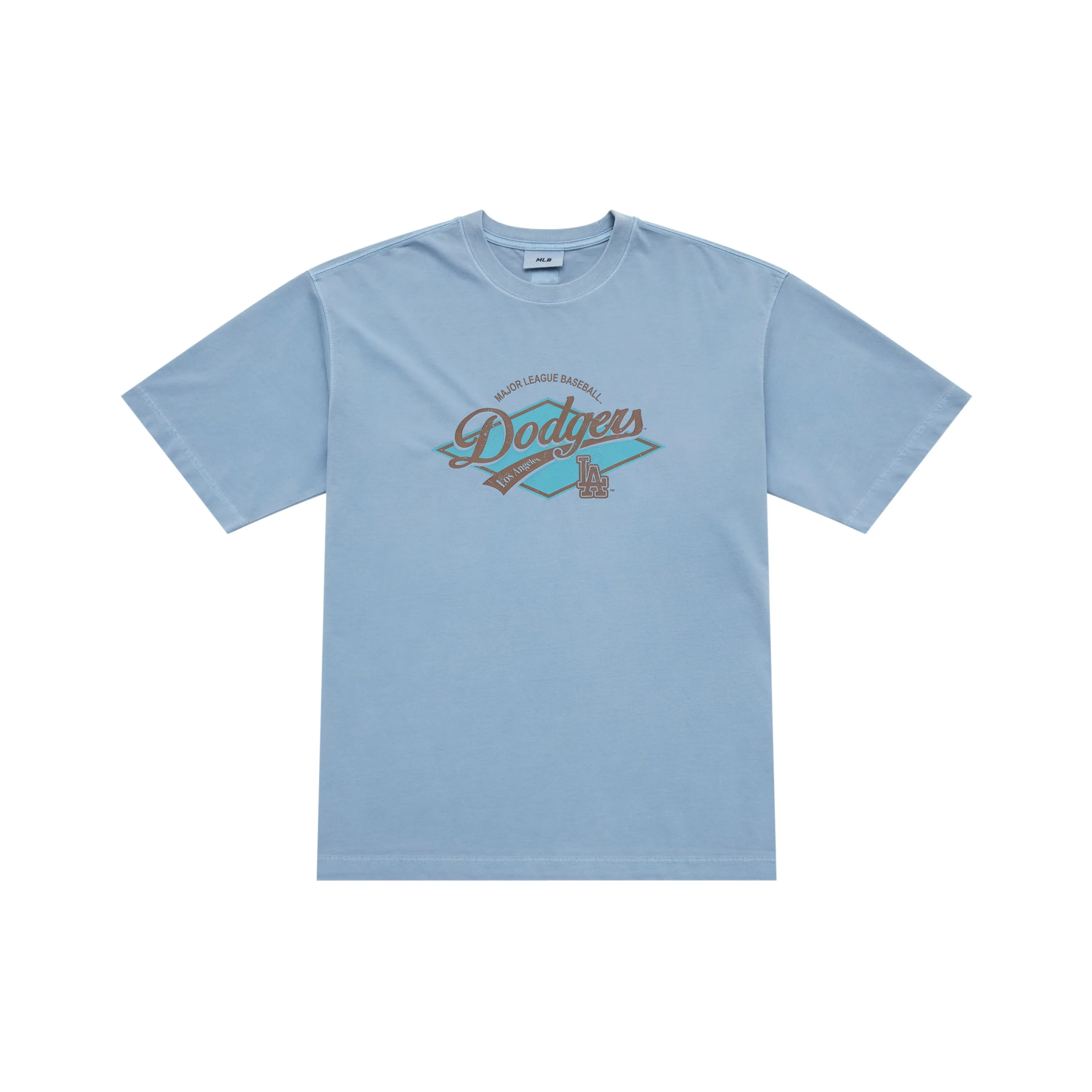 MLB Preppy Style Collection Los Angeles Dodgers SS25 T-Shirt Унисекс Light Denim