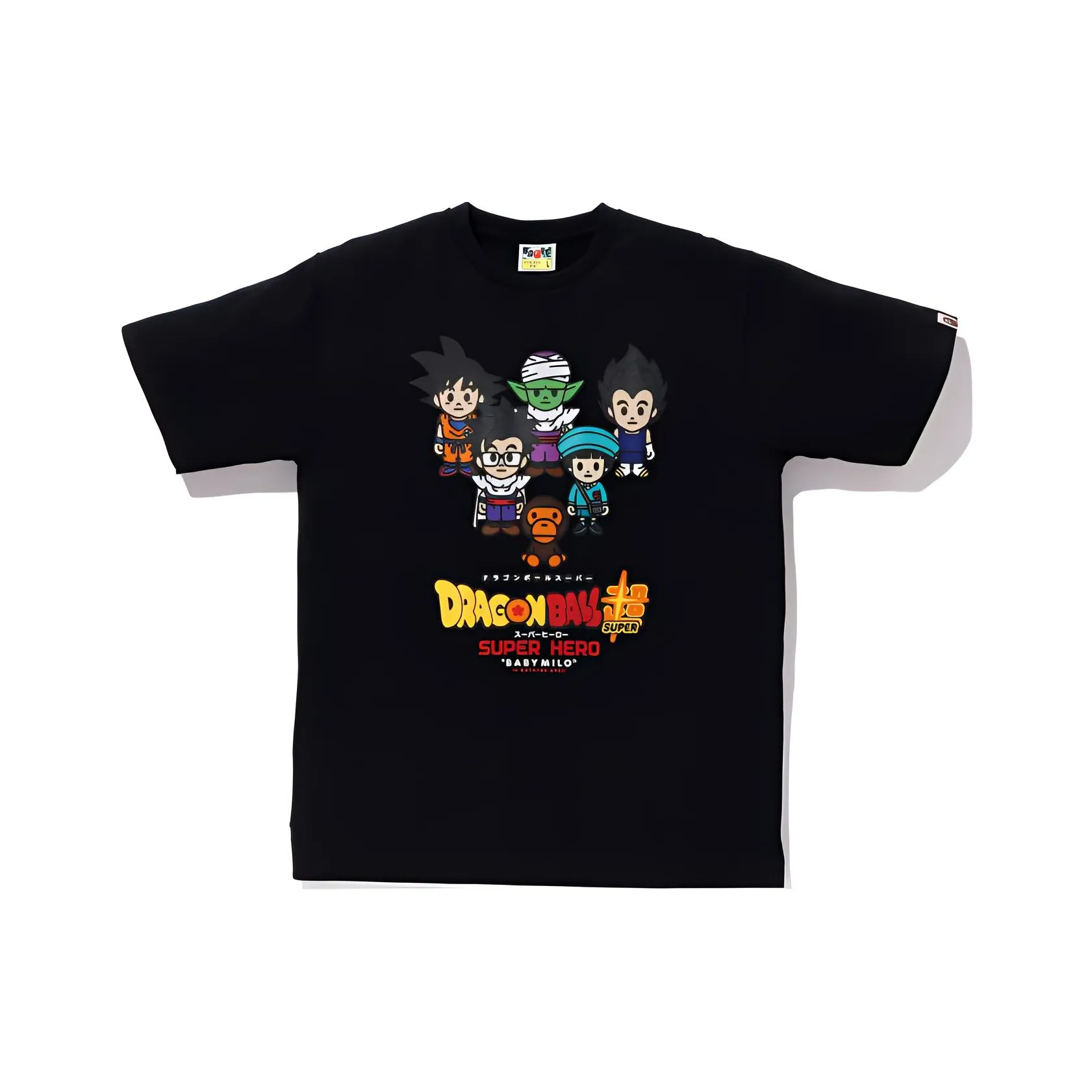 A BATHING APE X Dragon Ball Super Goku & Gohan & Pan & Piccolo &Vegeta Baby Milo Japan Exclusive Tee
