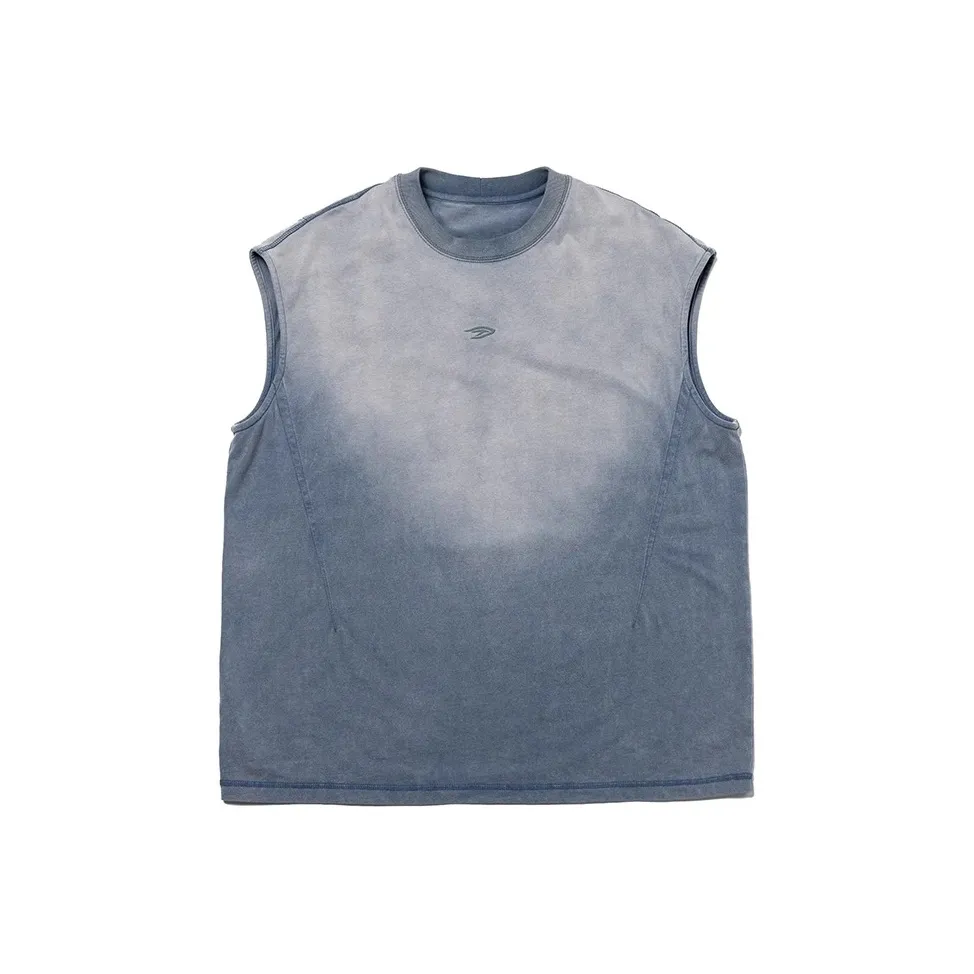 TANOXI Deconstructed Cutting And Trimming, Ninja Sleeveless Tank Top With Shoulder Pads Men's