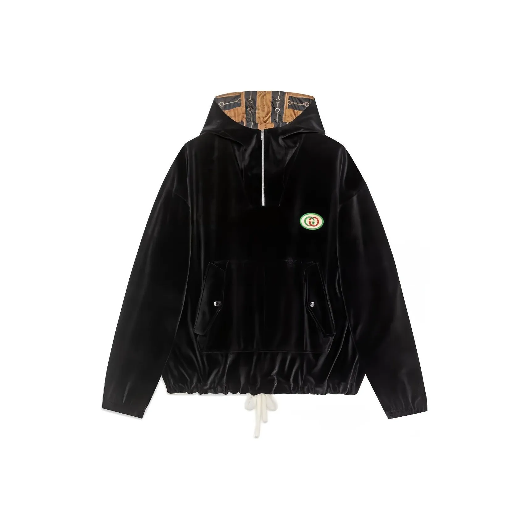GUCCI Hooded Chenille Jacket With Patch