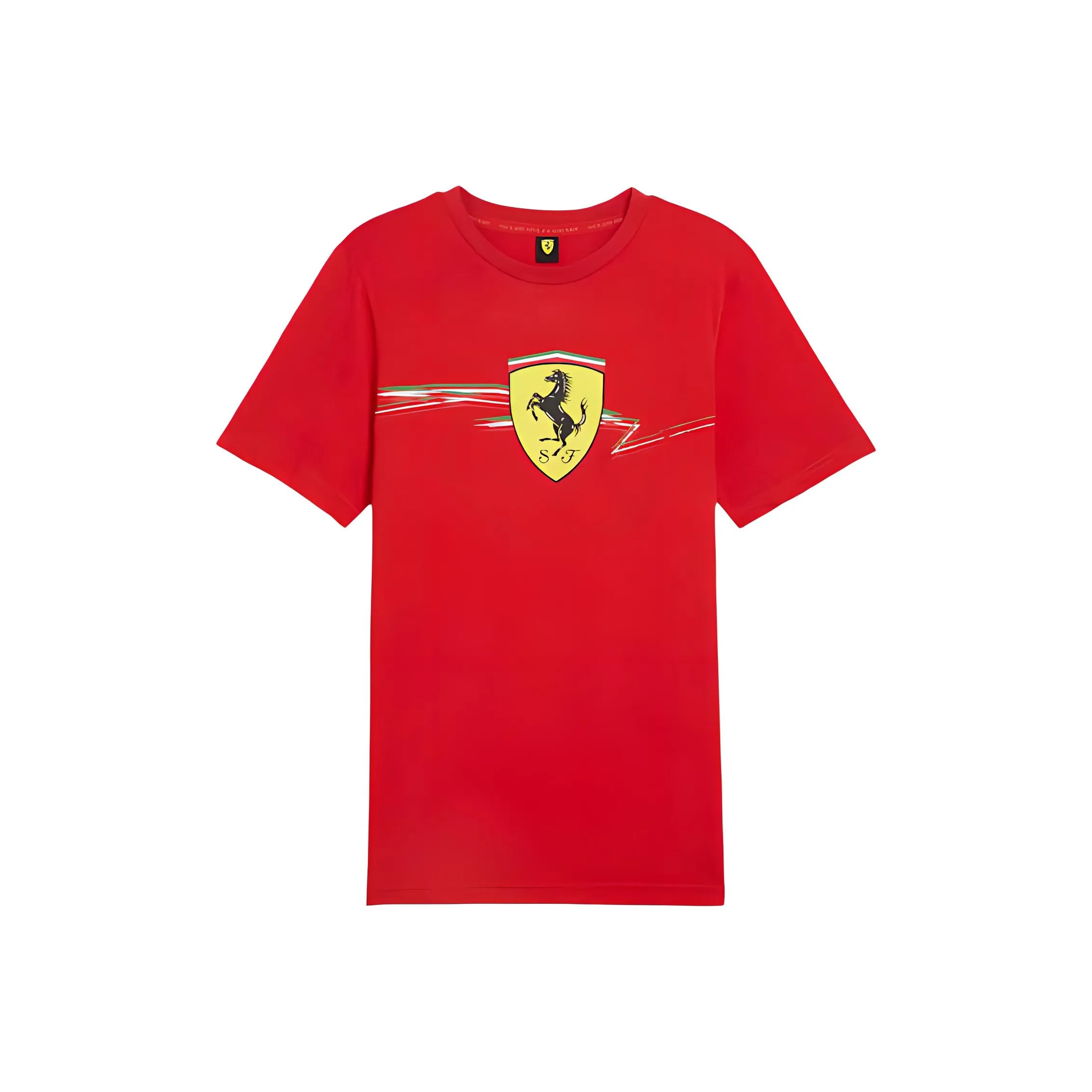 PUMA Race Big Shield SS24 Стандартная T-рубашка Мужская Красная