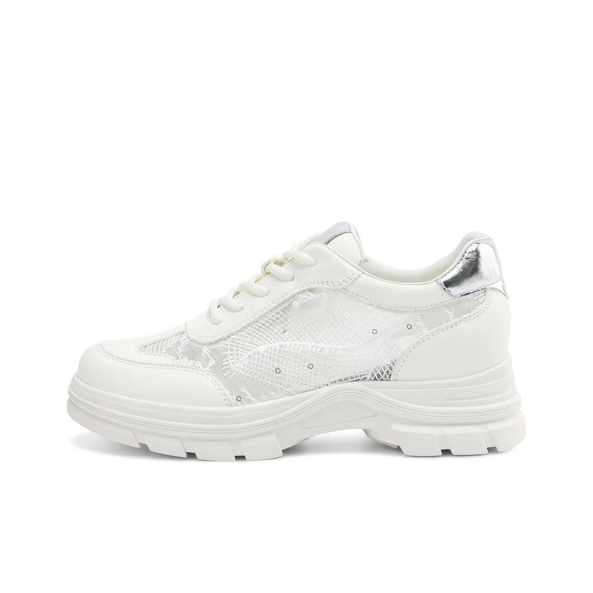 BOERDIQI Низкий топ массивные кроссовки женские бежевые