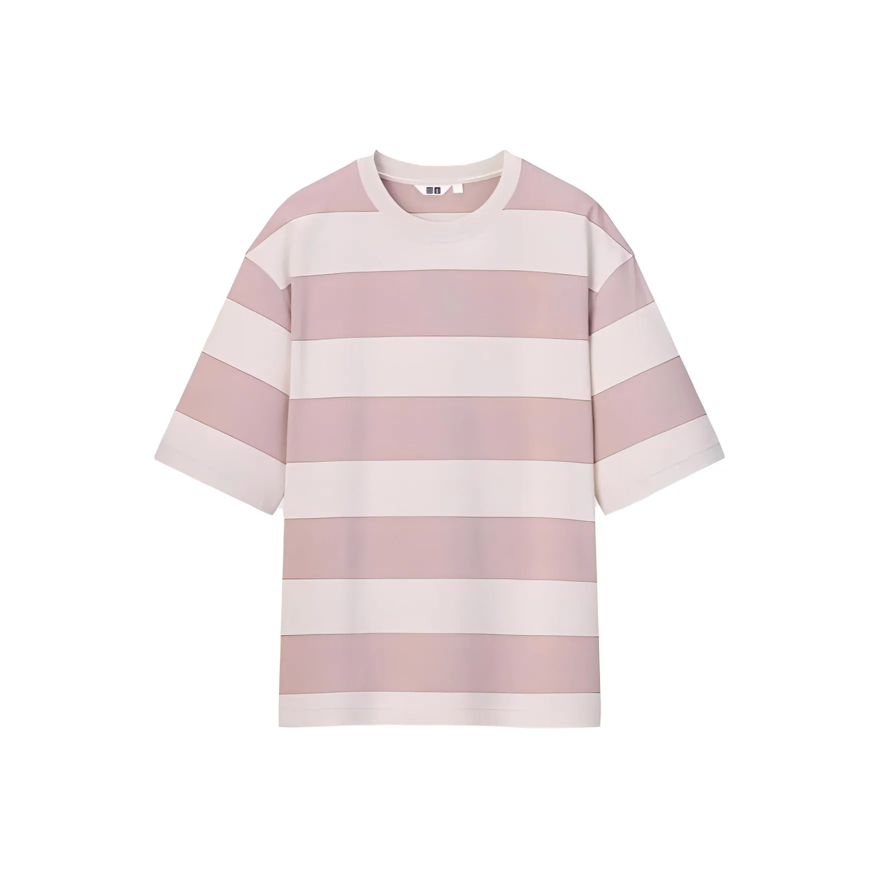 Uniqlo U Collection Персиково-розовый Мужской T-рубашки