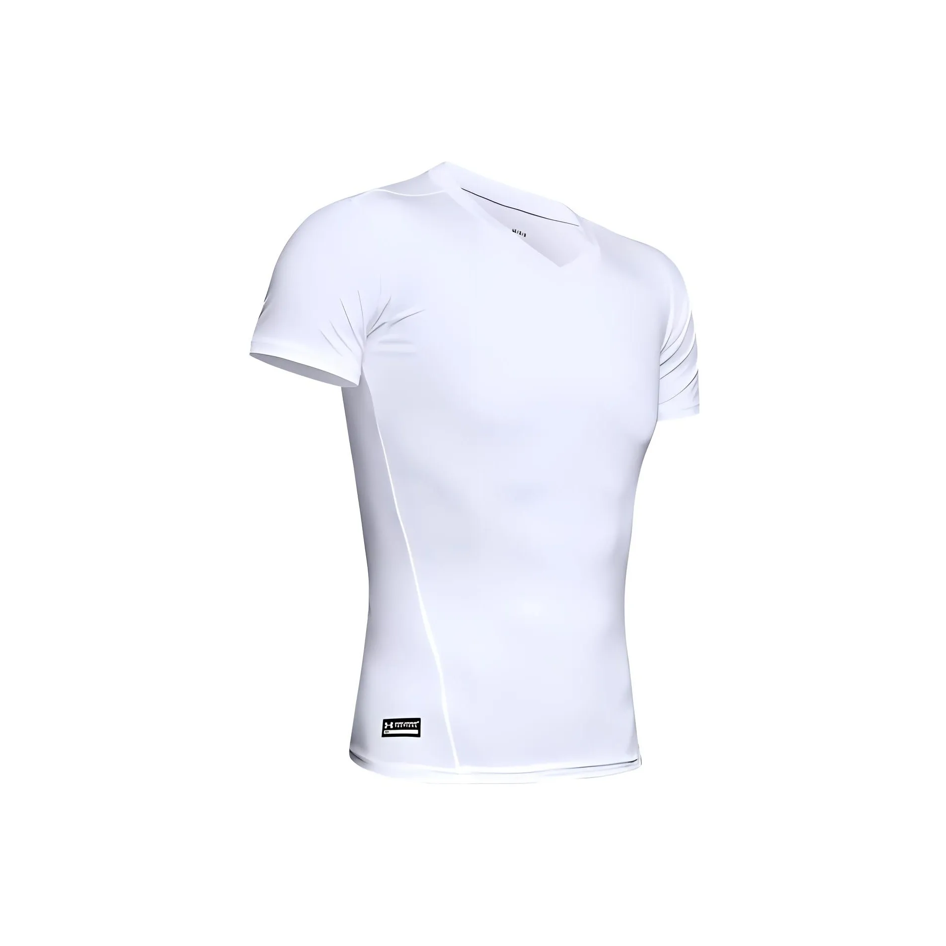 Under Armour HeatGear Tactical HeatGear® Compression V Neck T Shirt T Shirt Men's White