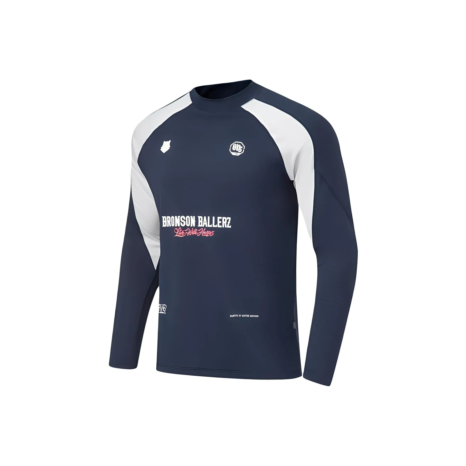 LINING x Mister Cartoon Badfive T-Shirt Унисекс Темно-Морской Синий