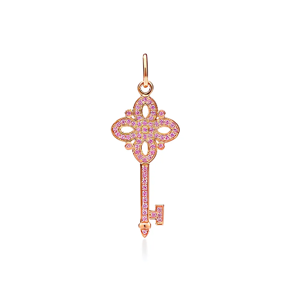 TIFFANY & CO. Rose Gold Sapphire Pendants Women's Rose Gold