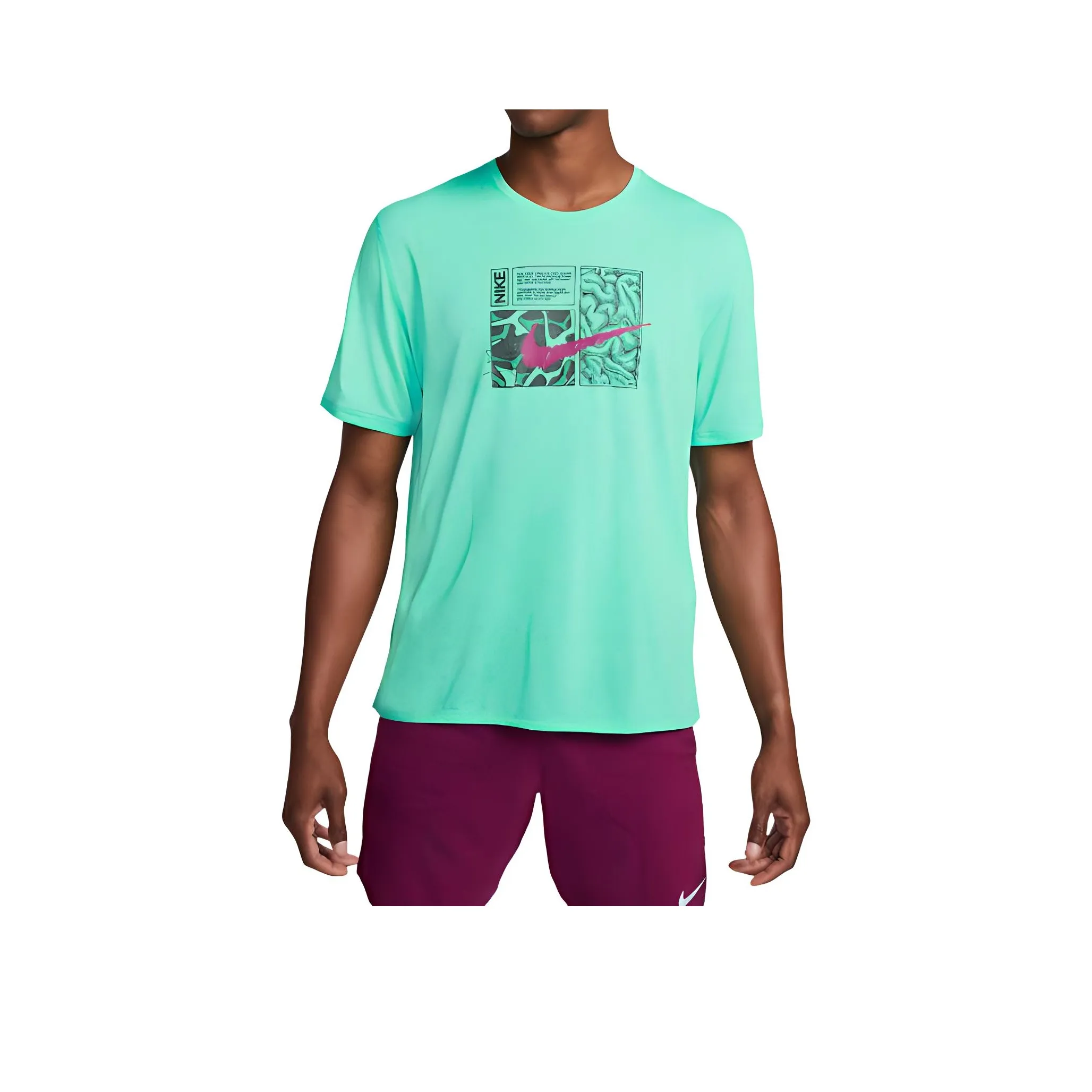 Nike T-Shirts Men Mint Green