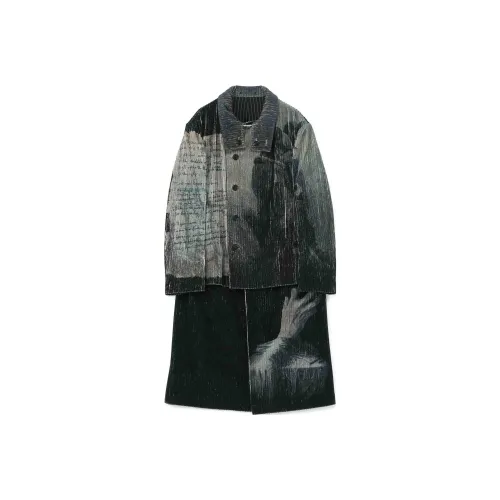 Yohji Yamamoto Серые Унисекс Куртки