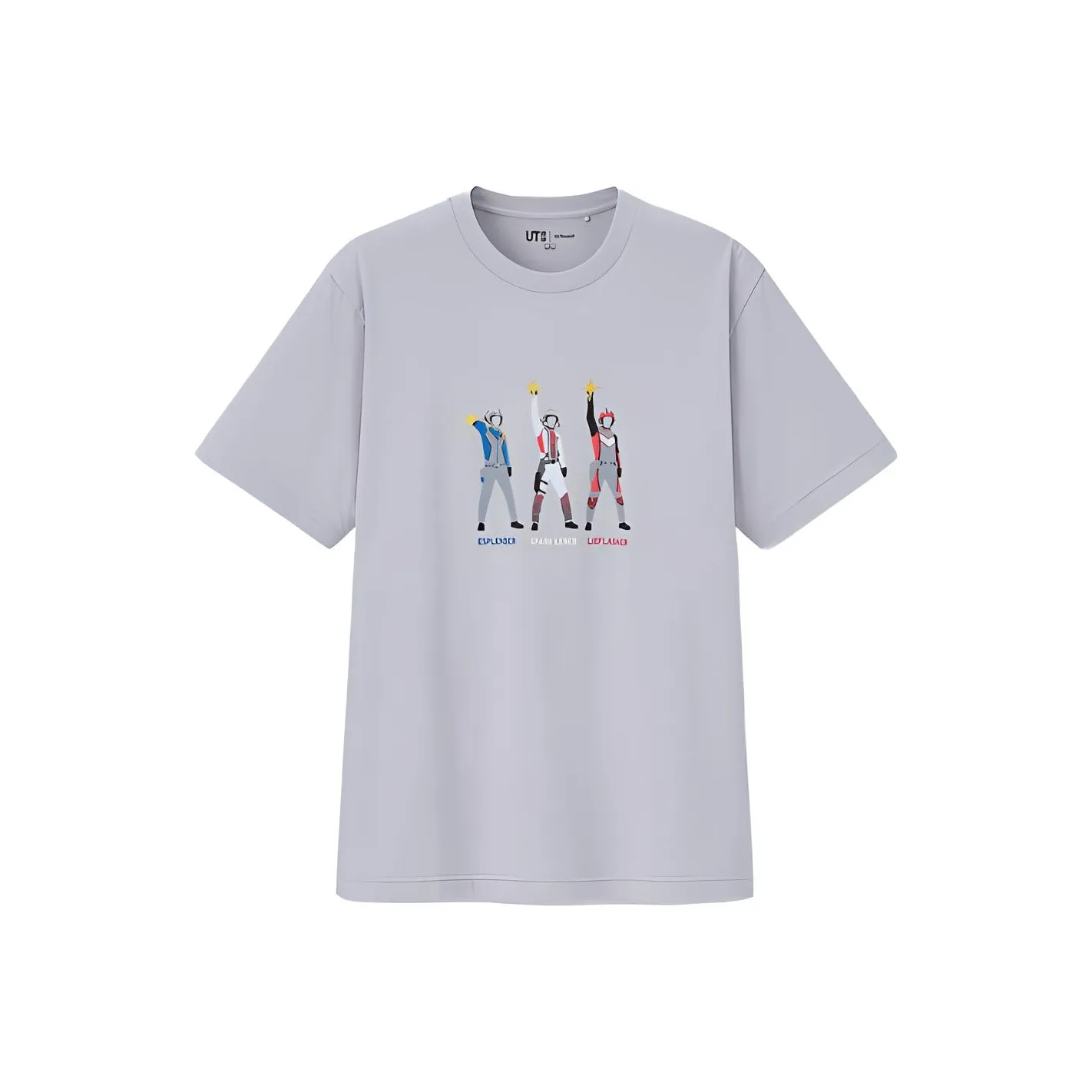 UNIQLO x AOTEYINGXIONGXILIE LIANMINGKUAN Т-рубашка Мужская Серого цвета