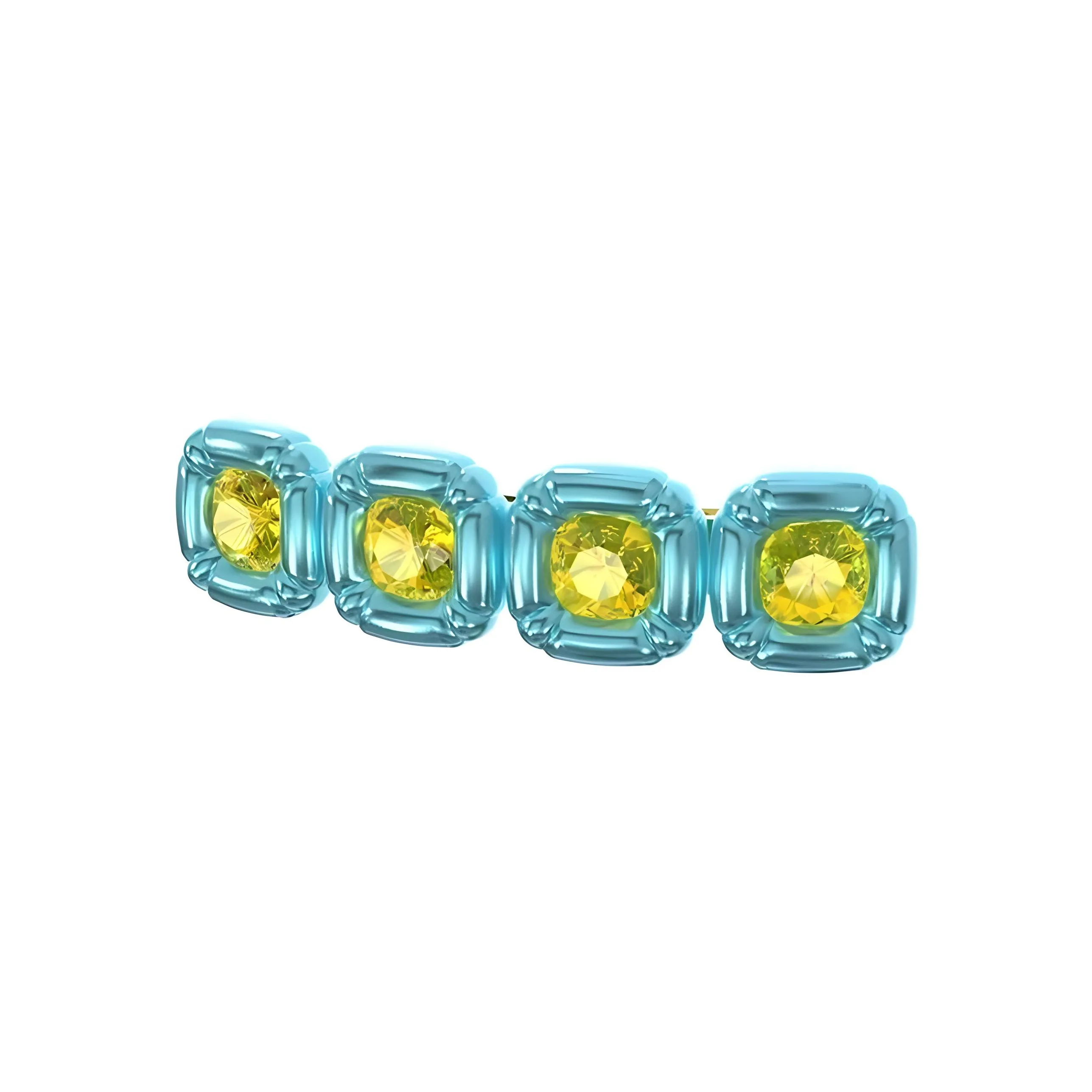 Swarovski Dulcis Hair Clips Women's Blue