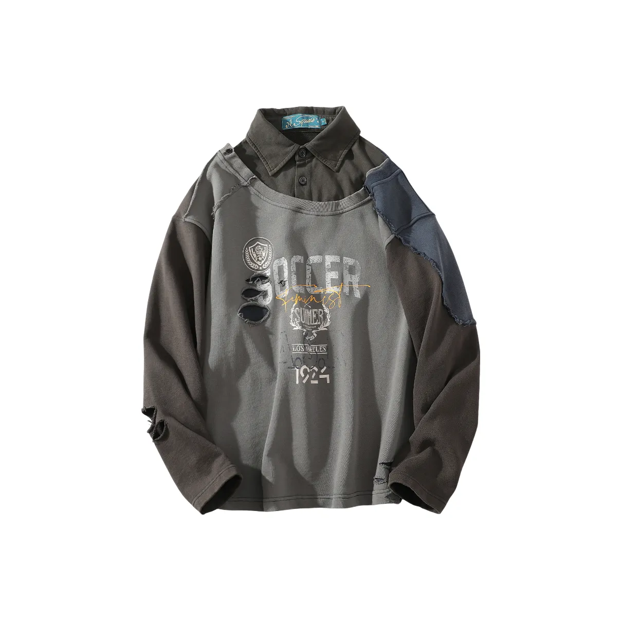 A SQUARE ROOT Свитшот Унисекс Серый