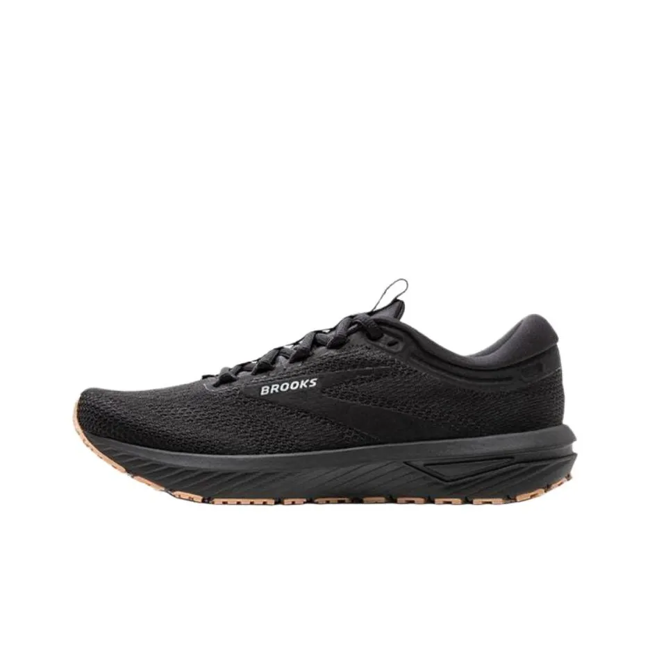 Brooks Revel 7 Cushioning And Breathable Low Top Running Shoes Men's Black