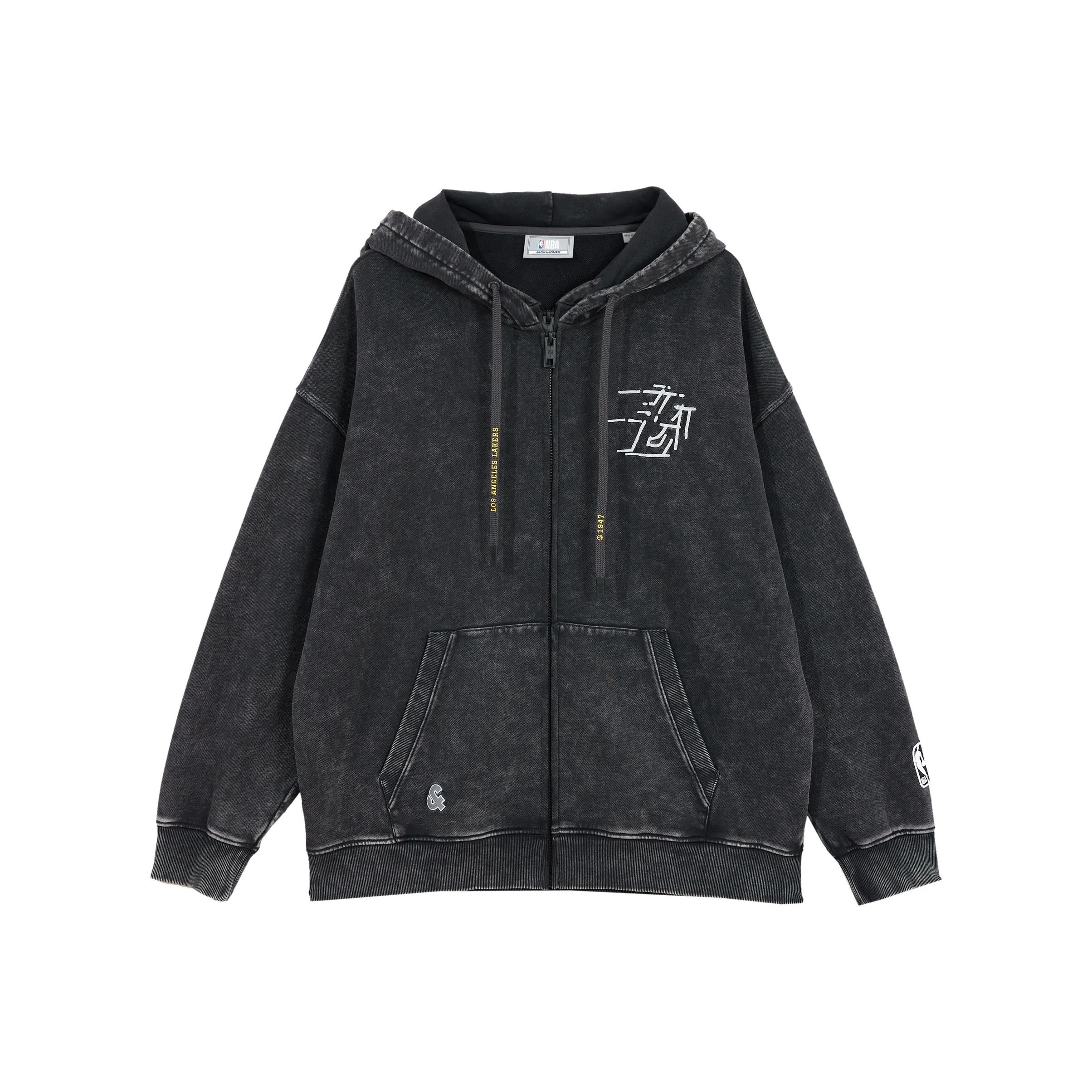 JACK JONES· x NBA Свитшот Мужской Черный Песочный