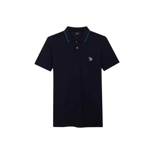 Paul Smith Мужское Поло Морского Синего Цвета