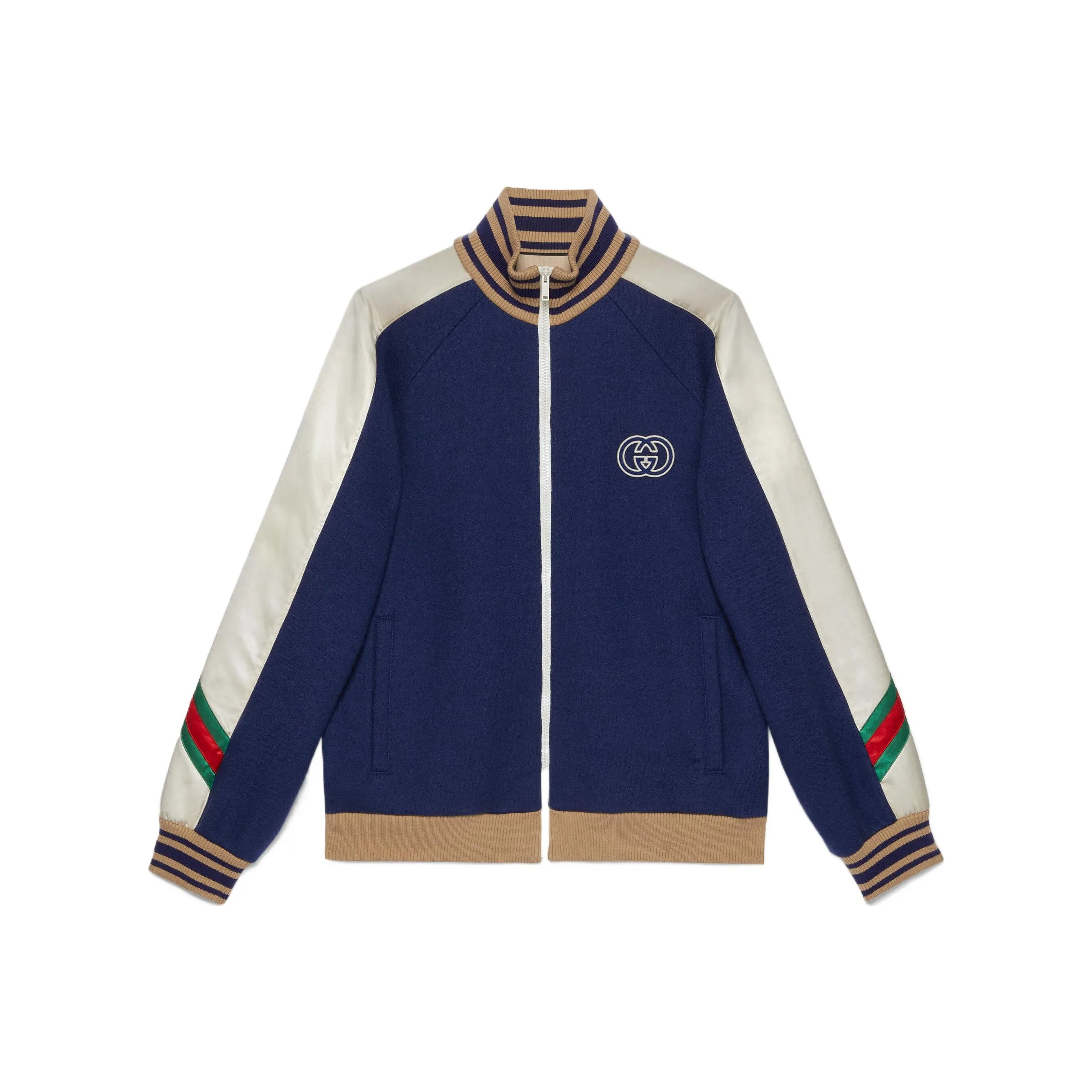 GUCCI Wool Jersey Zip Jacket