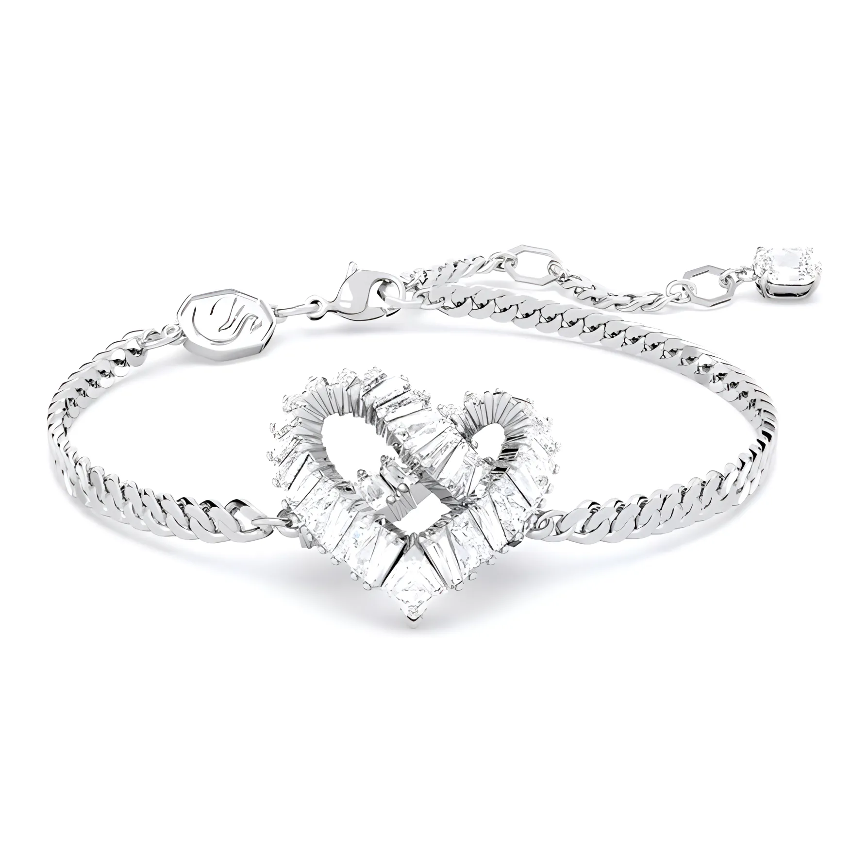 Swarovski Matrix Heart Pendant Bracelet