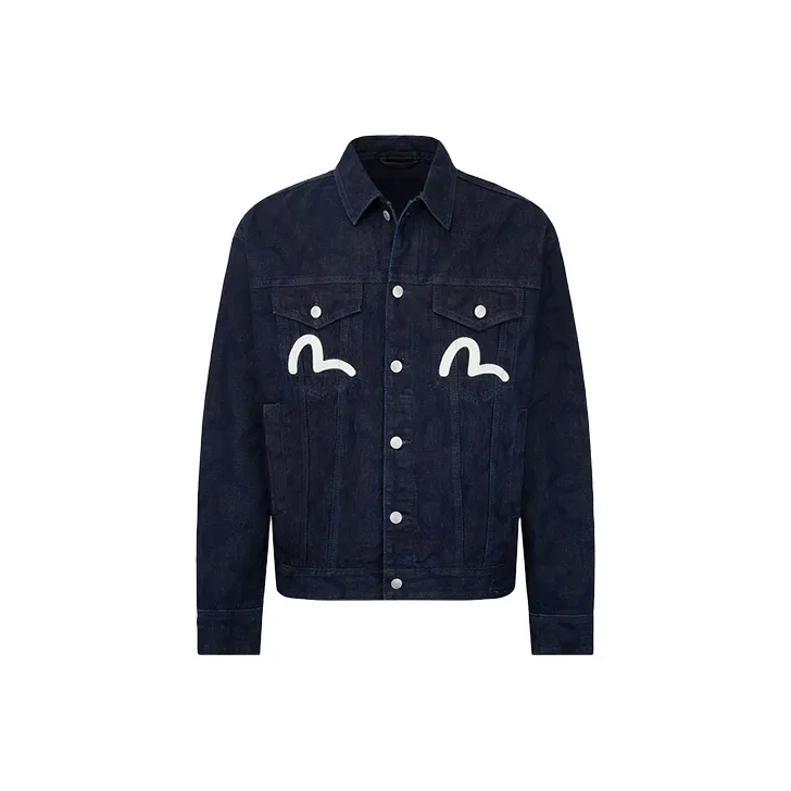 EVISU FW22 Куртка Мужская Джинсовая Синяя