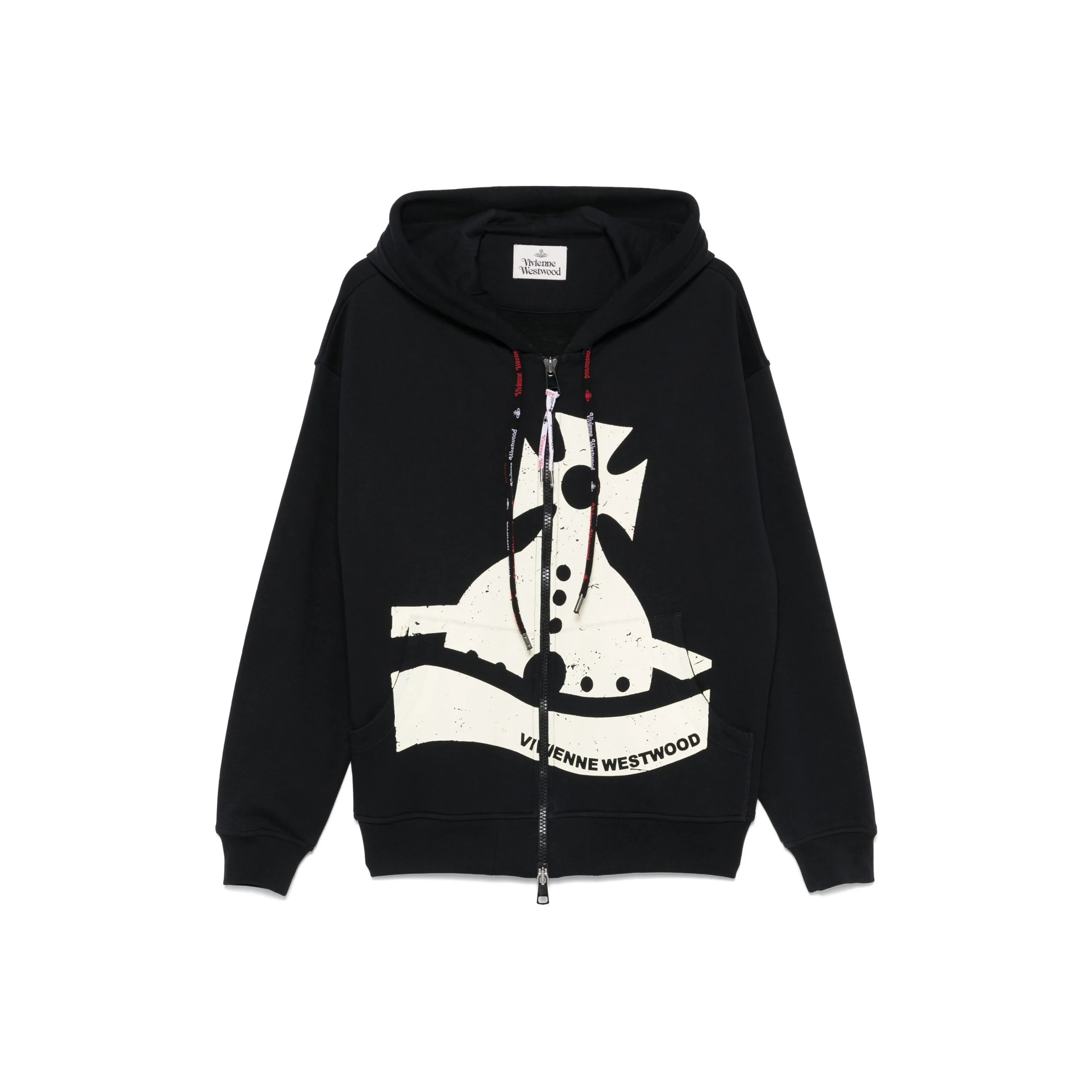 Vivienne Westwood Sunken Orb Zipped Hoodie