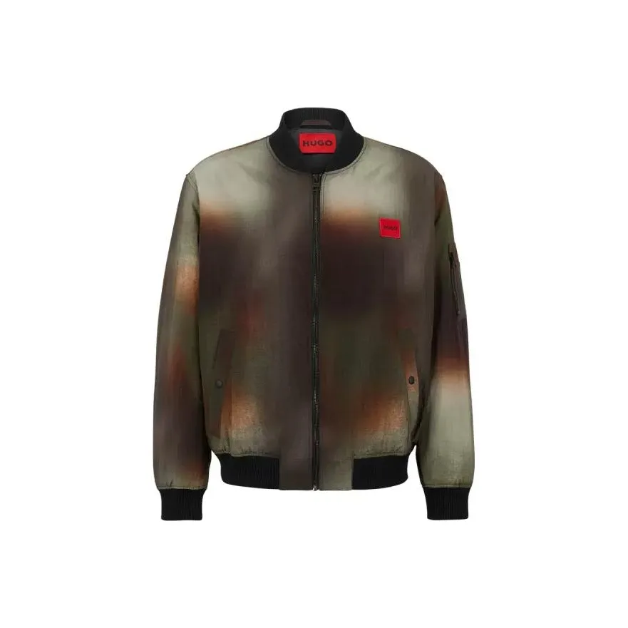 Hugo Byler Logo patch Bomber Jacket