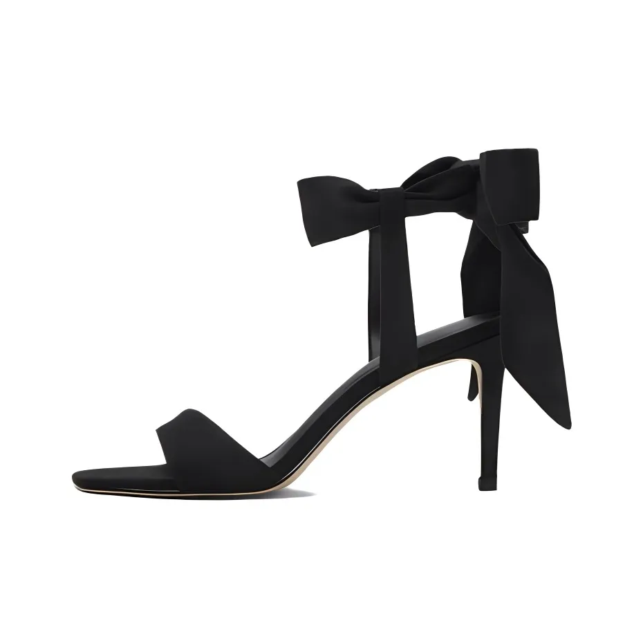 Lan Miao One Ремешок Сандалии 8 см Женские Черный