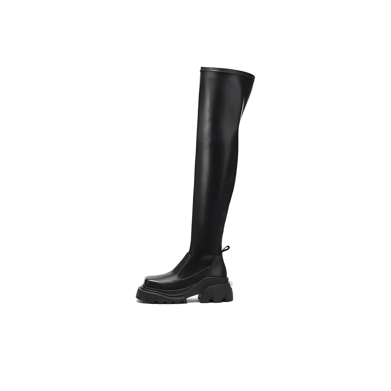 DAPHNE LAB Candy Series Knee High Over The Knee Boots Women's Black