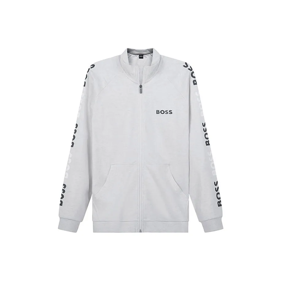 Hugo Boss Куртки и Пальто Мужской Светло-Серый