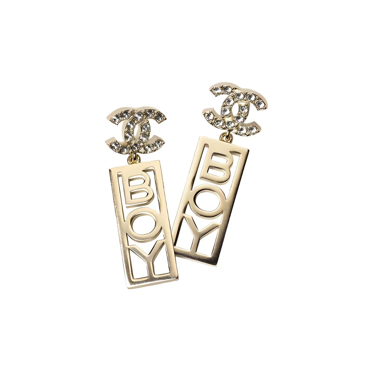 CHANEL Earrings Women's Gold