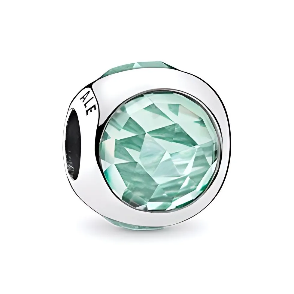 Pandora Серебряный с Циркон Ювелирные аксессуары Ледяно-зеленый Женские