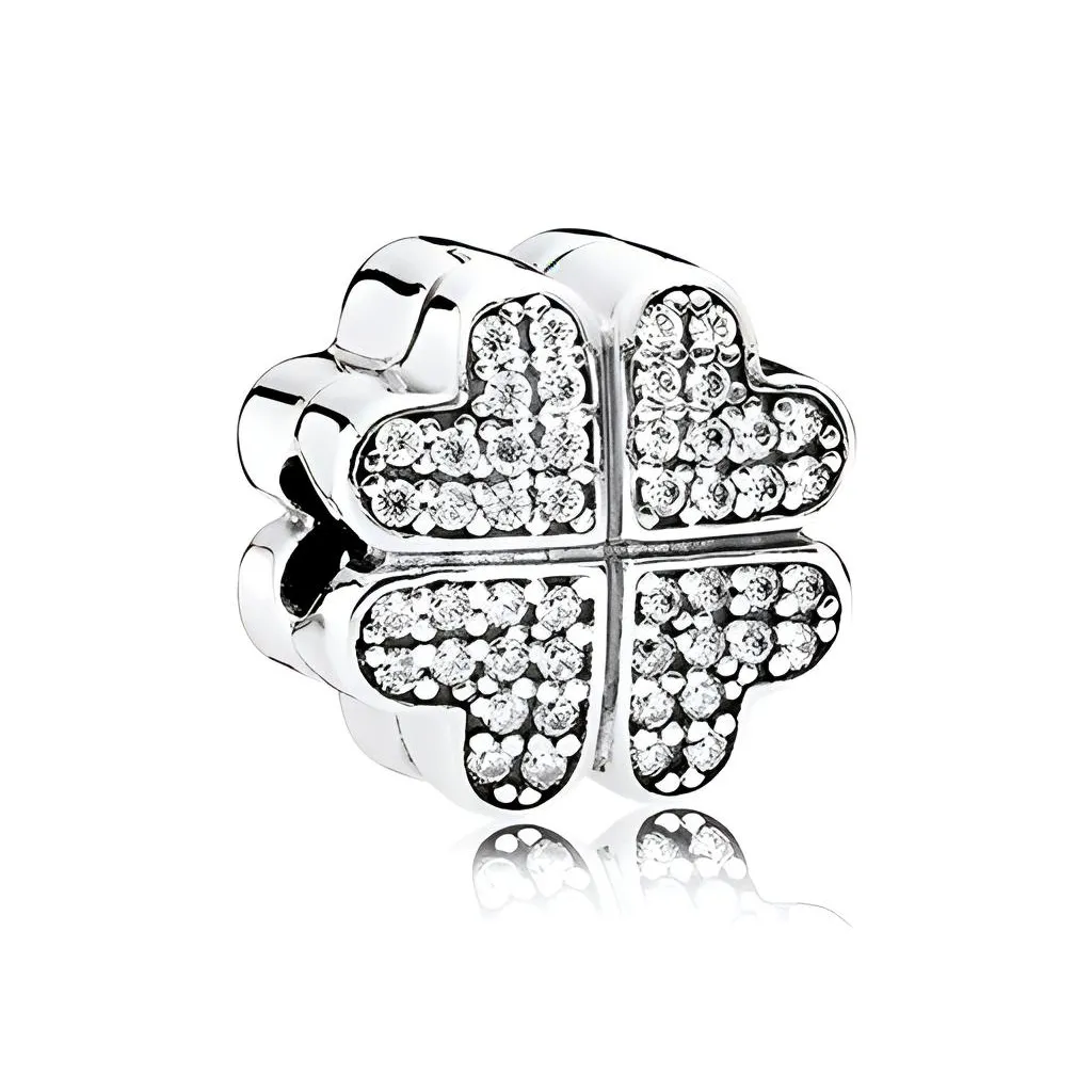 Pandora Sterling Silver 925 пробы, Синтетический кубический цирконий, Ювелирные аксессуары, Серебряный, Женские