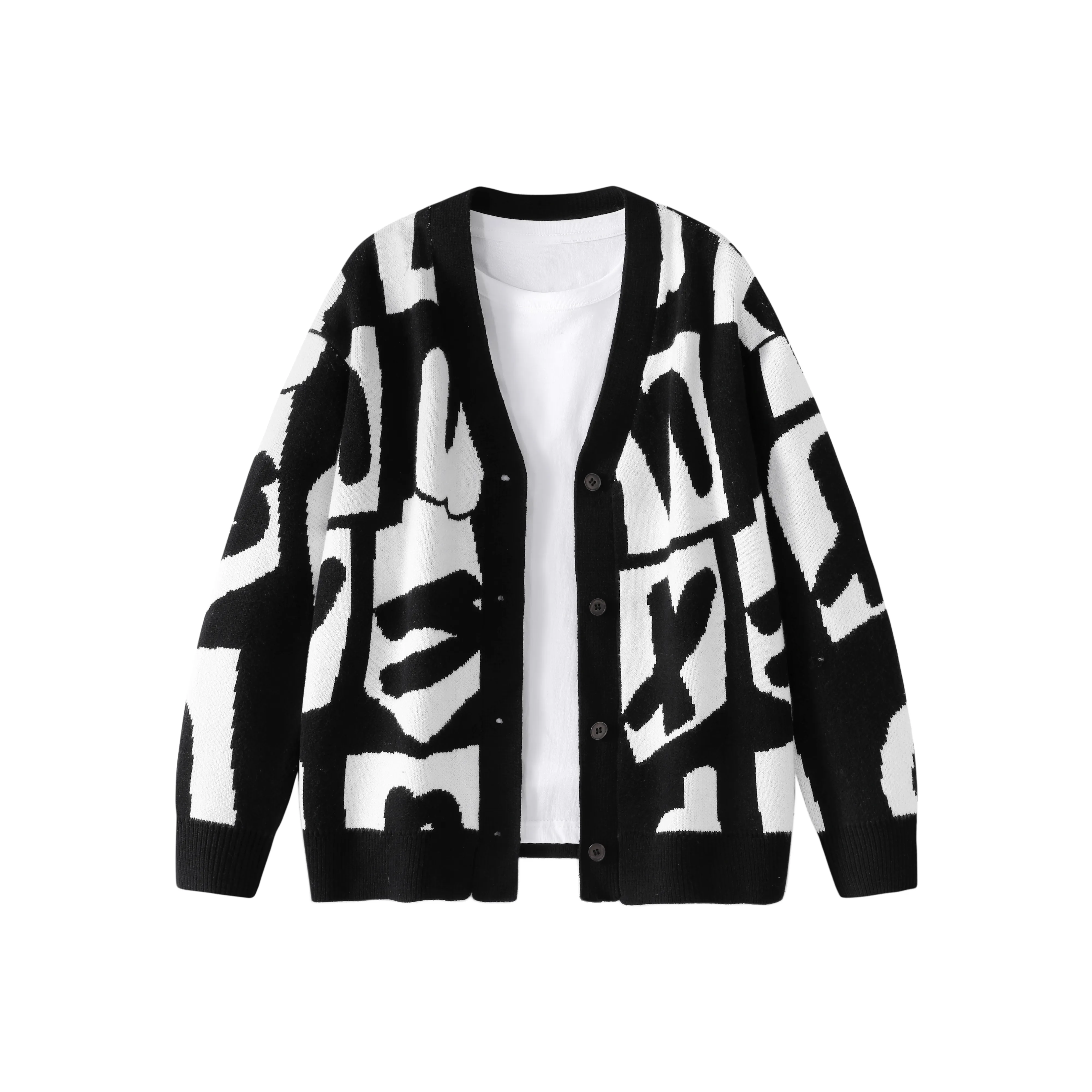Dnnnn Knit Cardigans Unisex Black