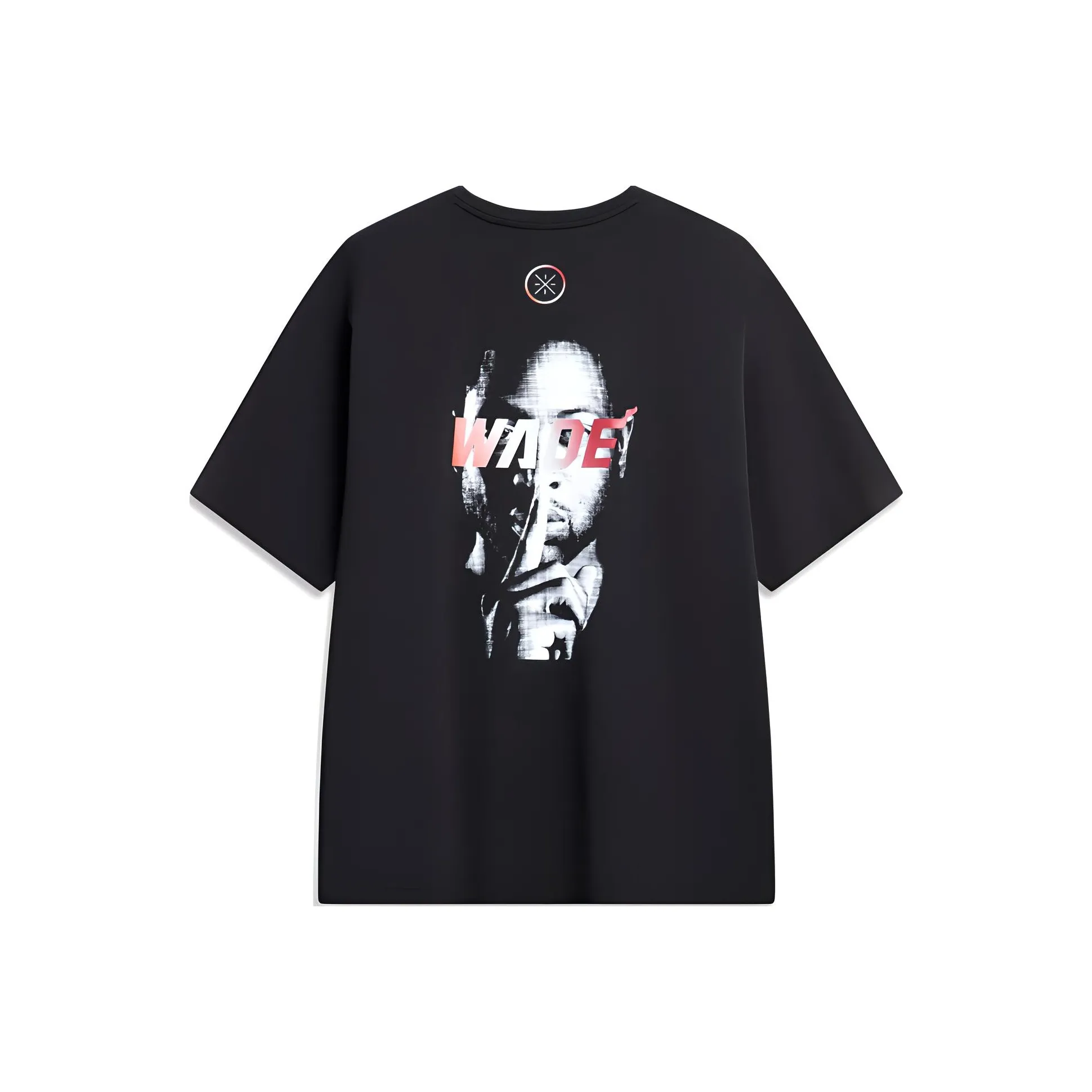 LINING Реглан рукав T-рубашка Мужская Черная