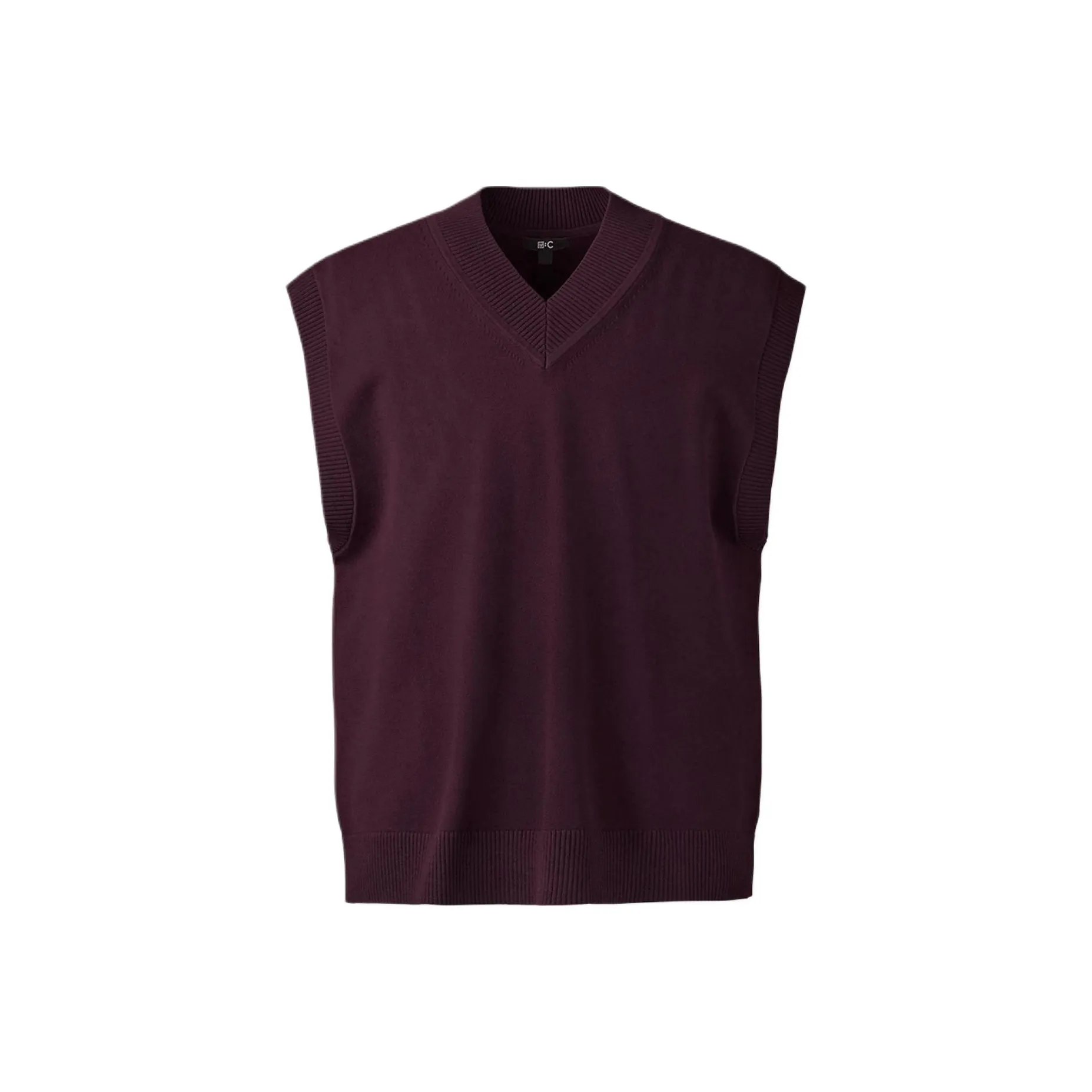 Uniqlo X Clare Waight Keller Collaboration Collection C Collection SS25 Майка Мужская Бордовая