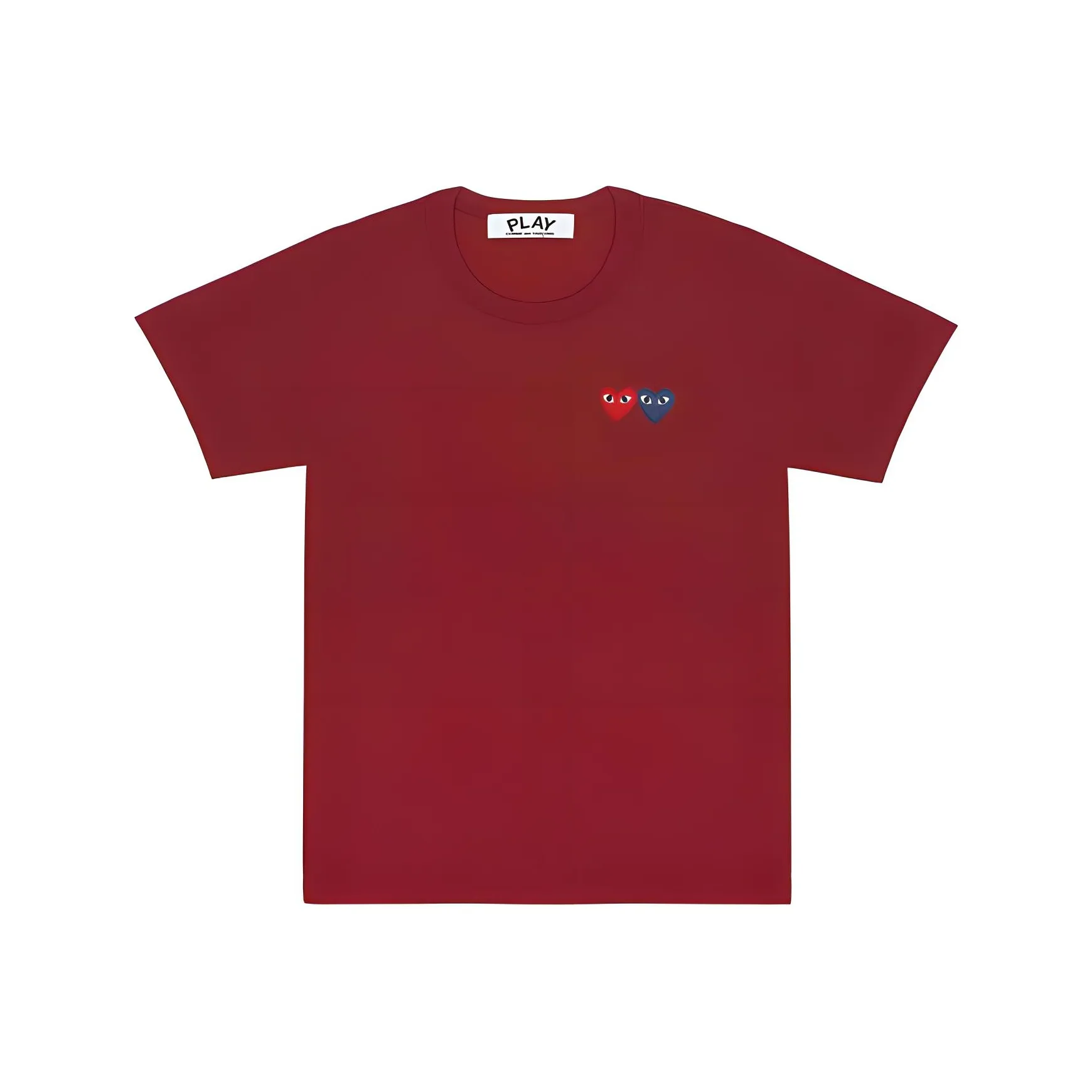 CDG Play T-Shirt Унисекс Бордовый