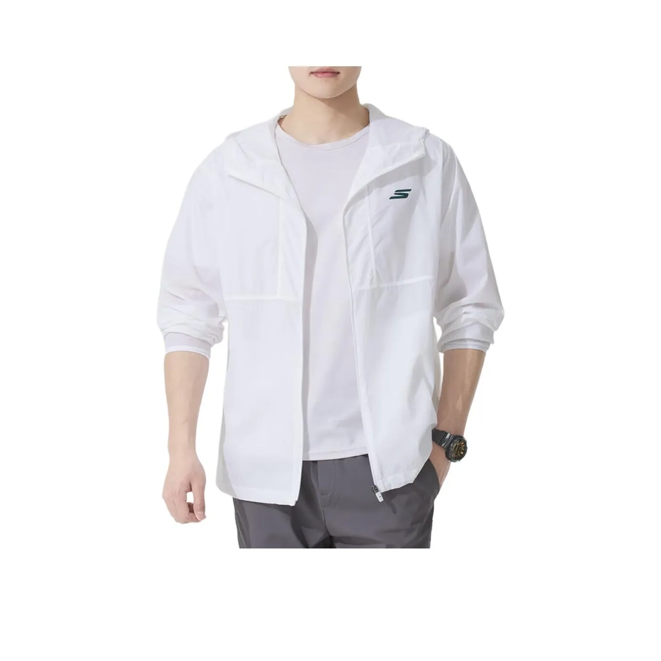 Skechers Comfort Sports Series Куртка Мужская Bright White 0019